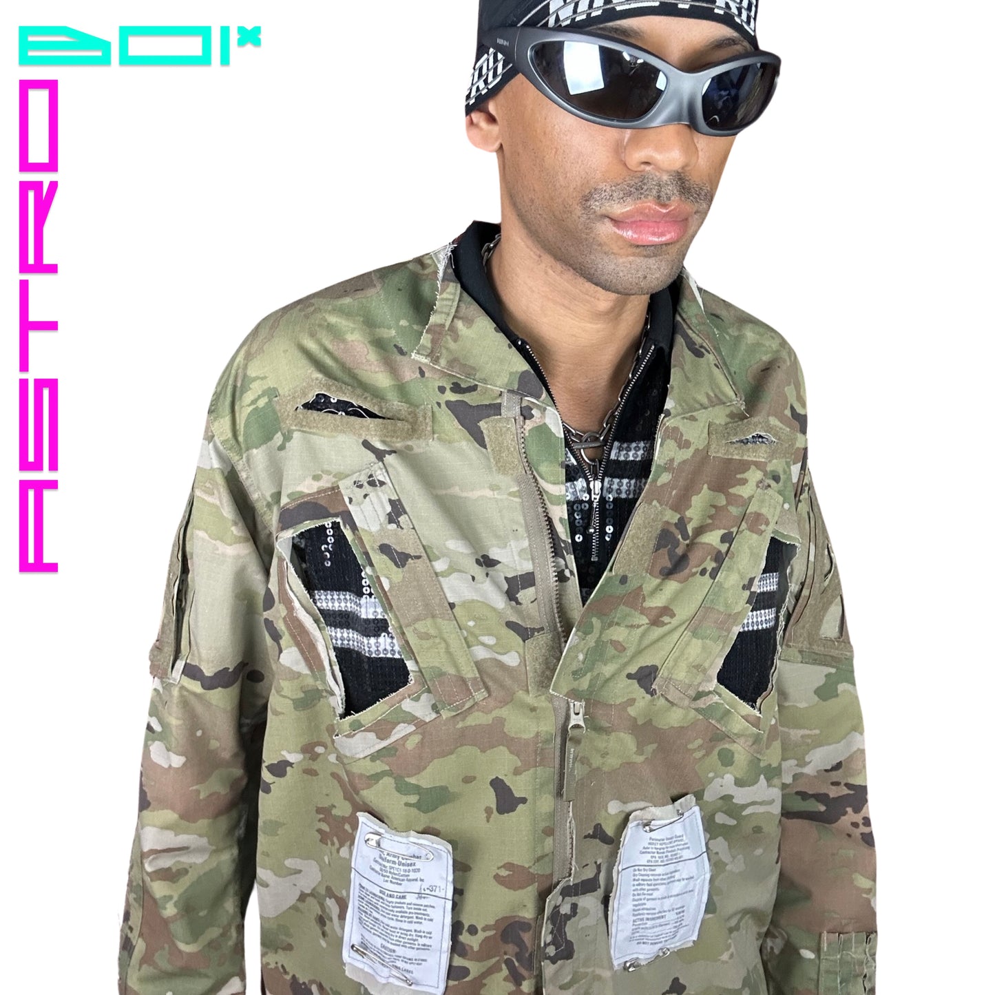 ASTROBOI* DECONSTRUCTED CAMOUFLAGE JACKET_ DESERT CAMOUFLAGE