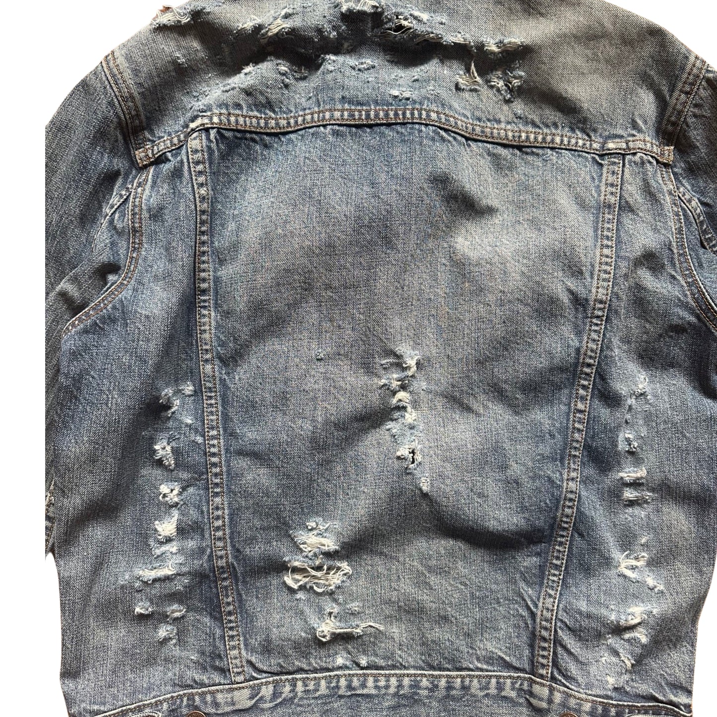 ASTROBOI* GAP DISTRESSED DENIM JACKET _ SMALL