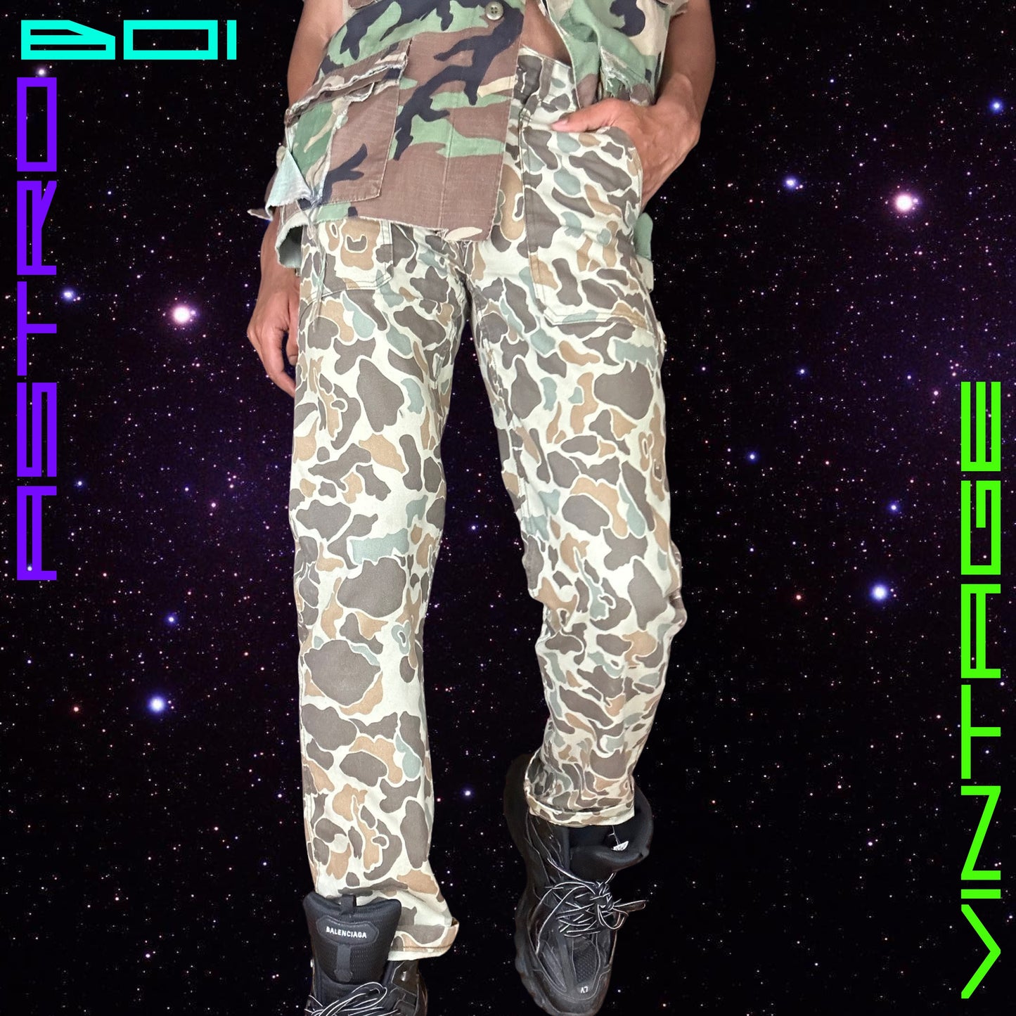 WALLACE & BARNES DUCK CAMOUFLAGE UTILITY PANTS _ 31x32