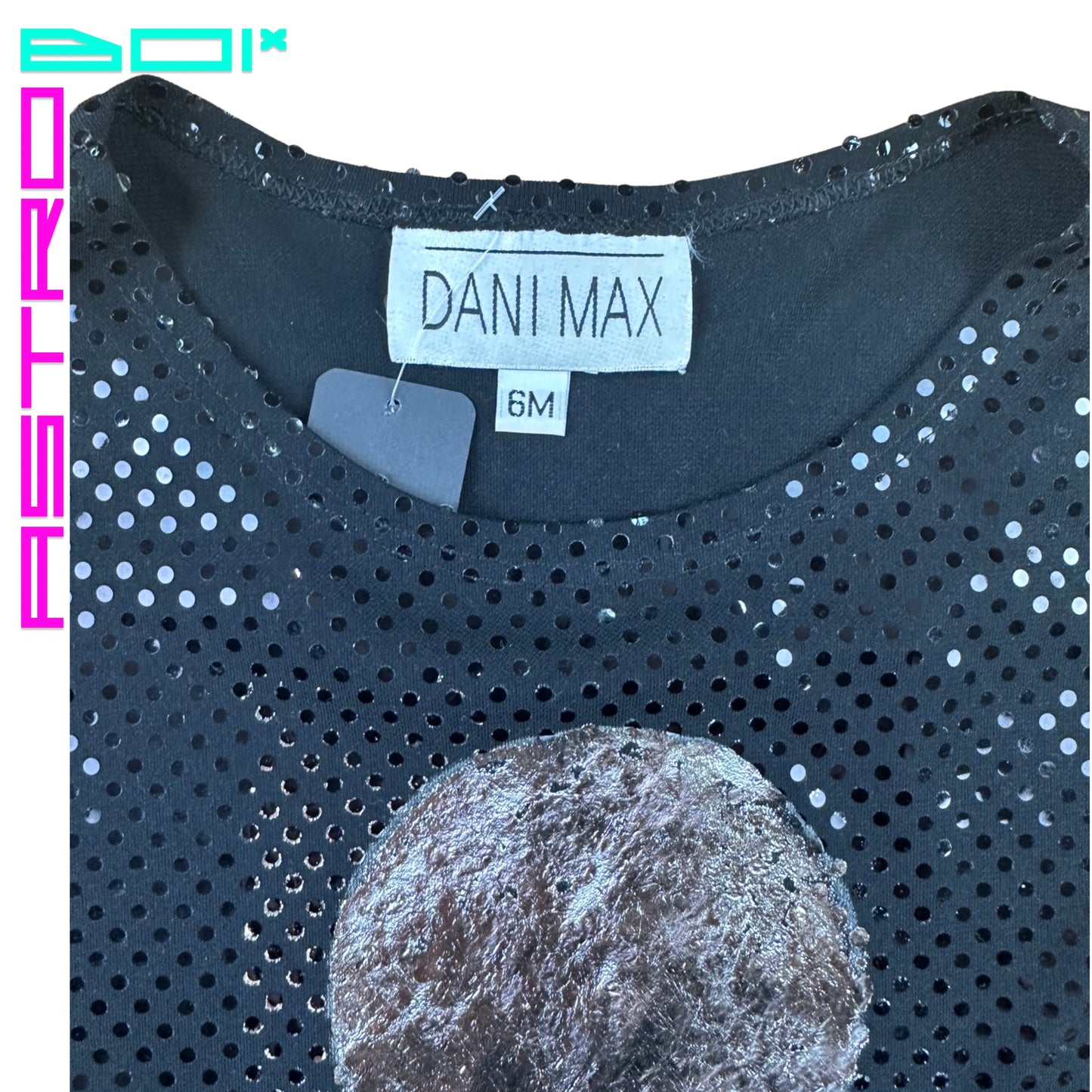 ASTROBOI* CUSTOMIZED 'FULL MOON' SEQUIN T-SHIRT
