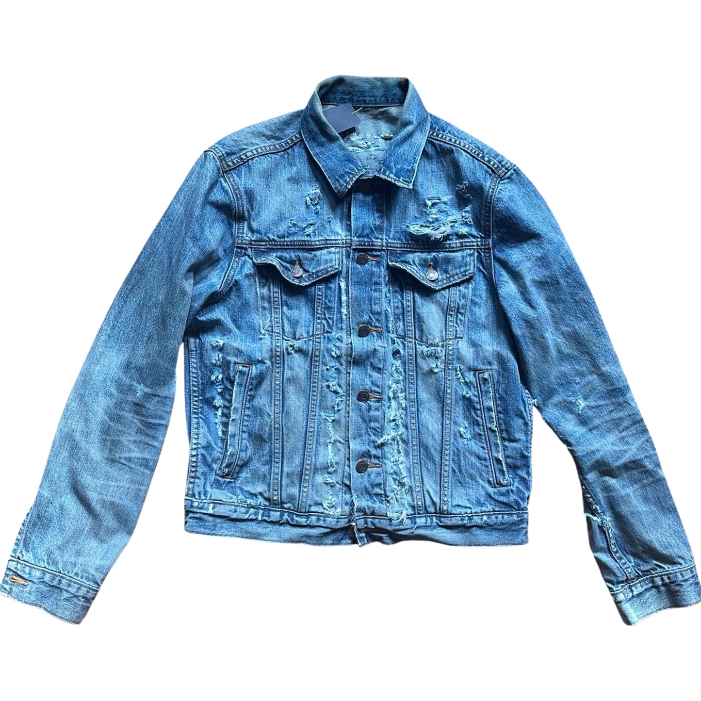 ASTROBOI* GAP DISTRESSED DENIM JACKET _ SMALL