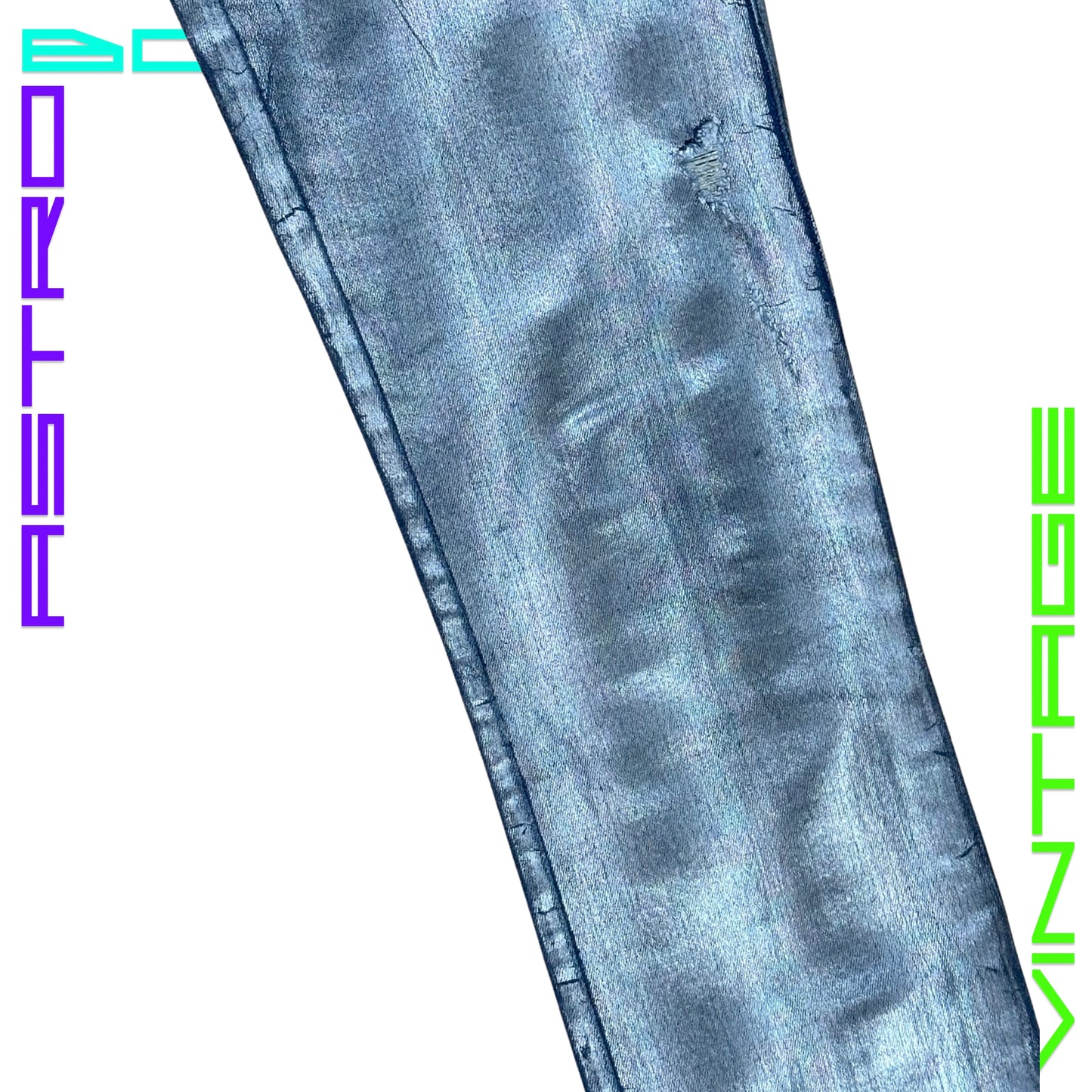 DIESEL HOLOGRAPHIC SKINNY JEANS _26"