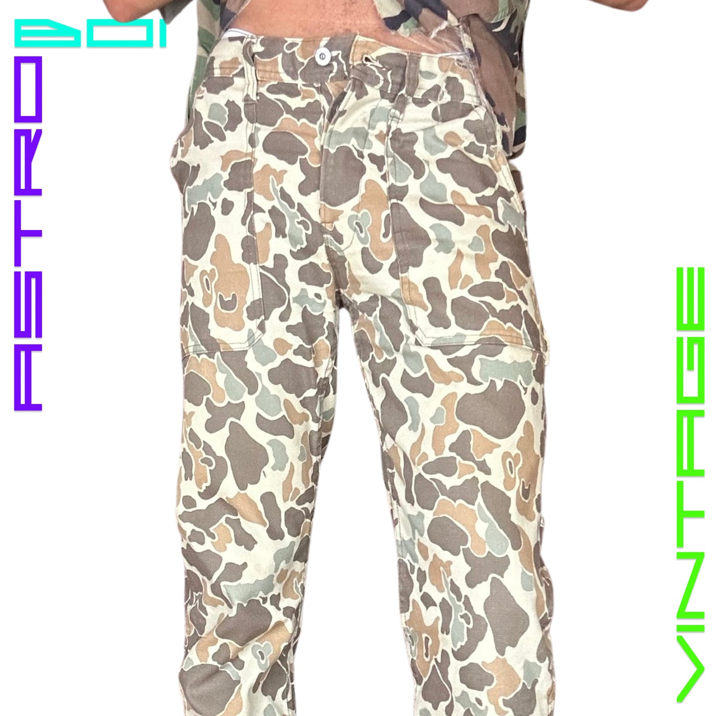 WALLACE & BARNES DUCK CAMOUFLAGE UTILITY PANTS _ 31x32
