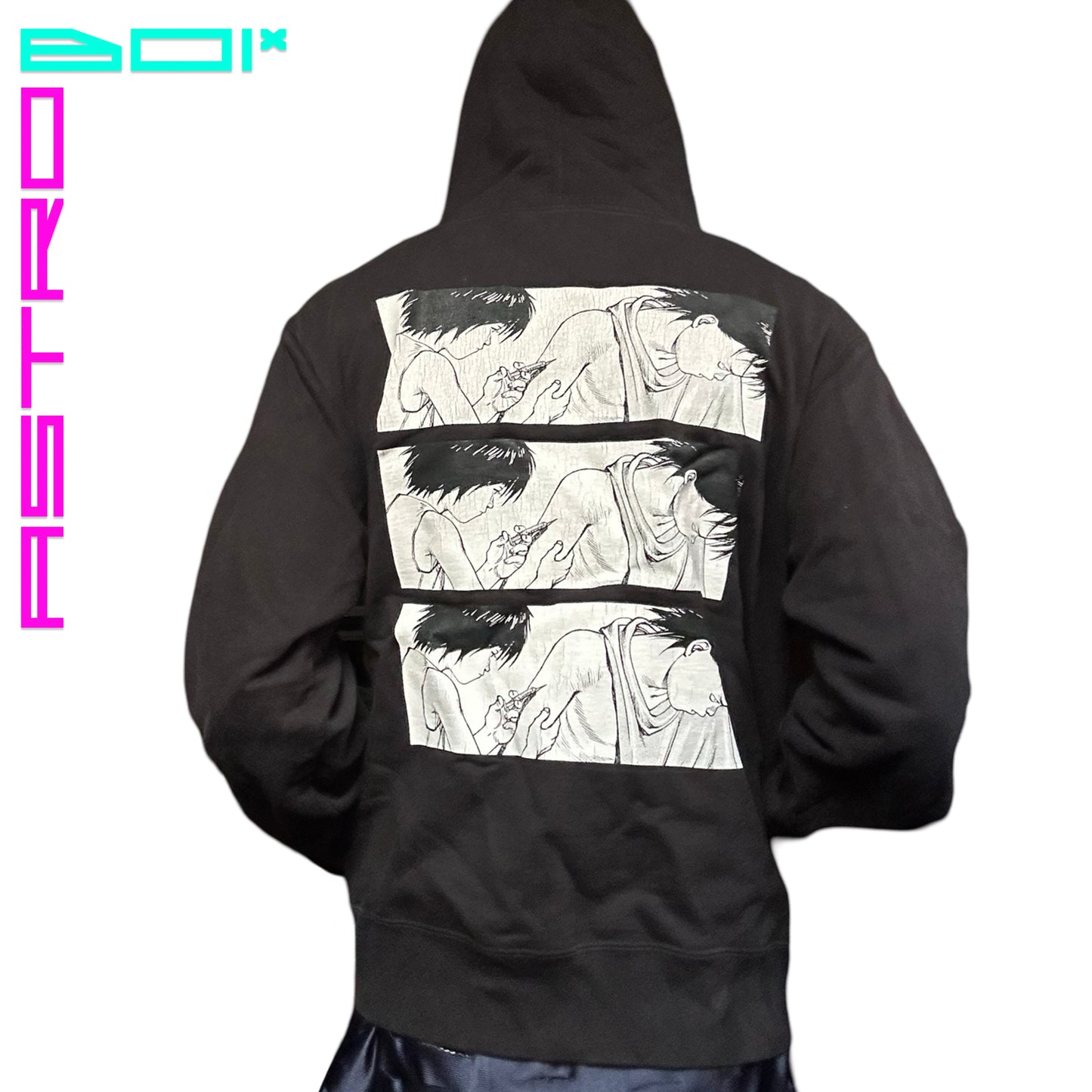 Supreme x Akira Black Oversized Anime Sweatshirt - XL