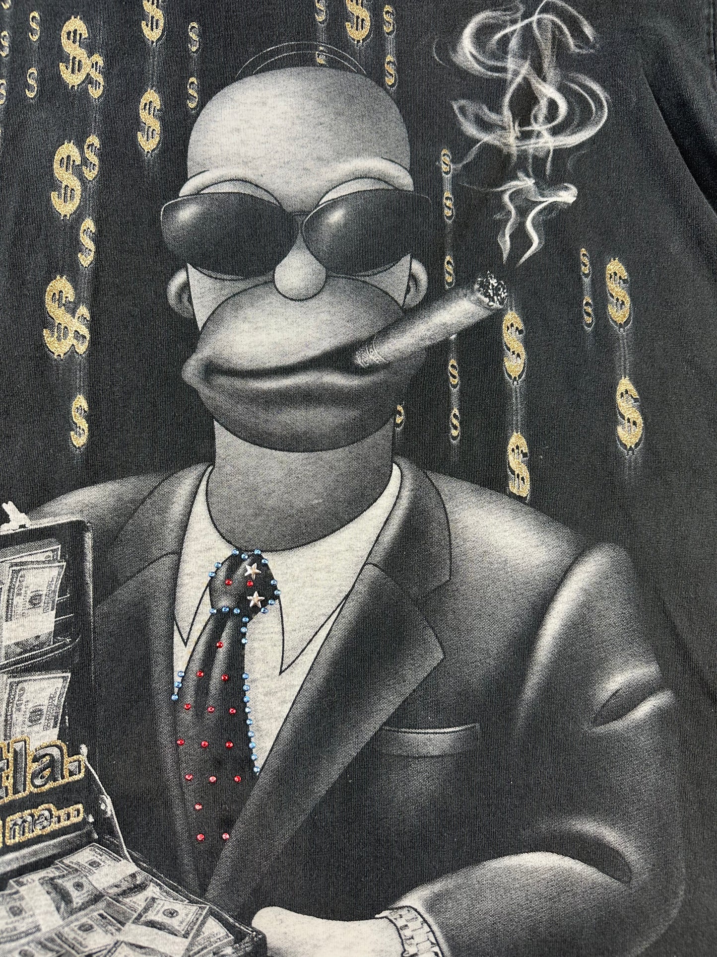HOMER SIMPSON "I'M A HUSTLA ASK ABOUT ME" OVERSIZED T-SHIRT