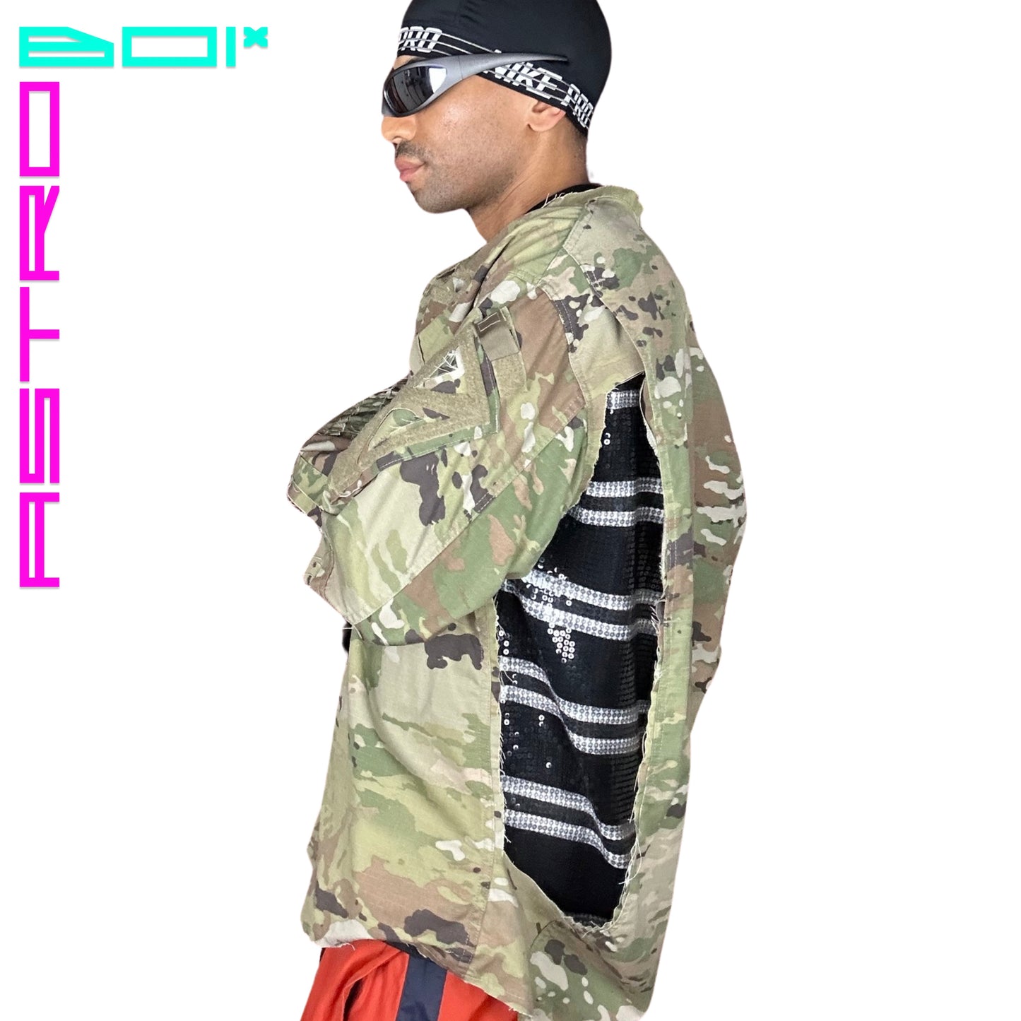 ASTROBOI* DECONSTRUCTED CAMOUFLAGE JACKET_ DESERT CAMOUFLAGE
