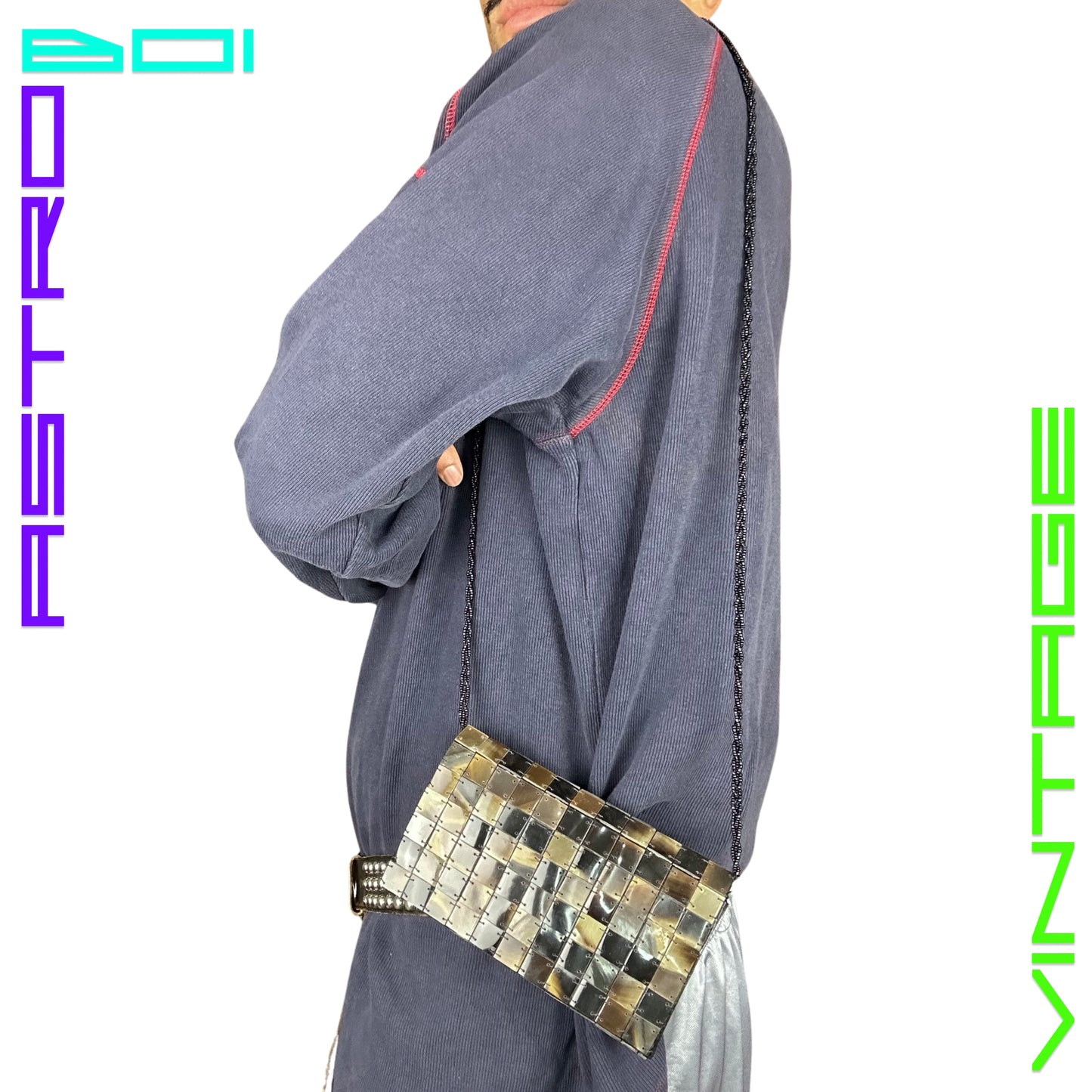 BROWN TORTOISE SHELL SHOULDER BAG