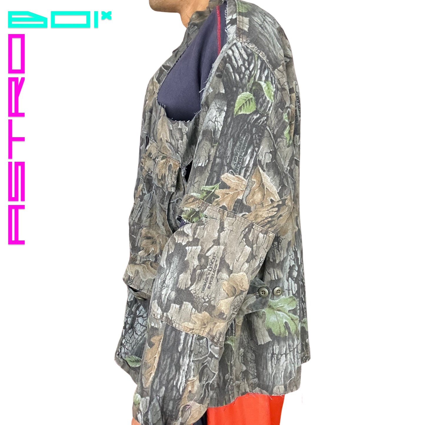 ASTROBOI* DECONSTRUCTED REAL TREE UTILITY JACKET