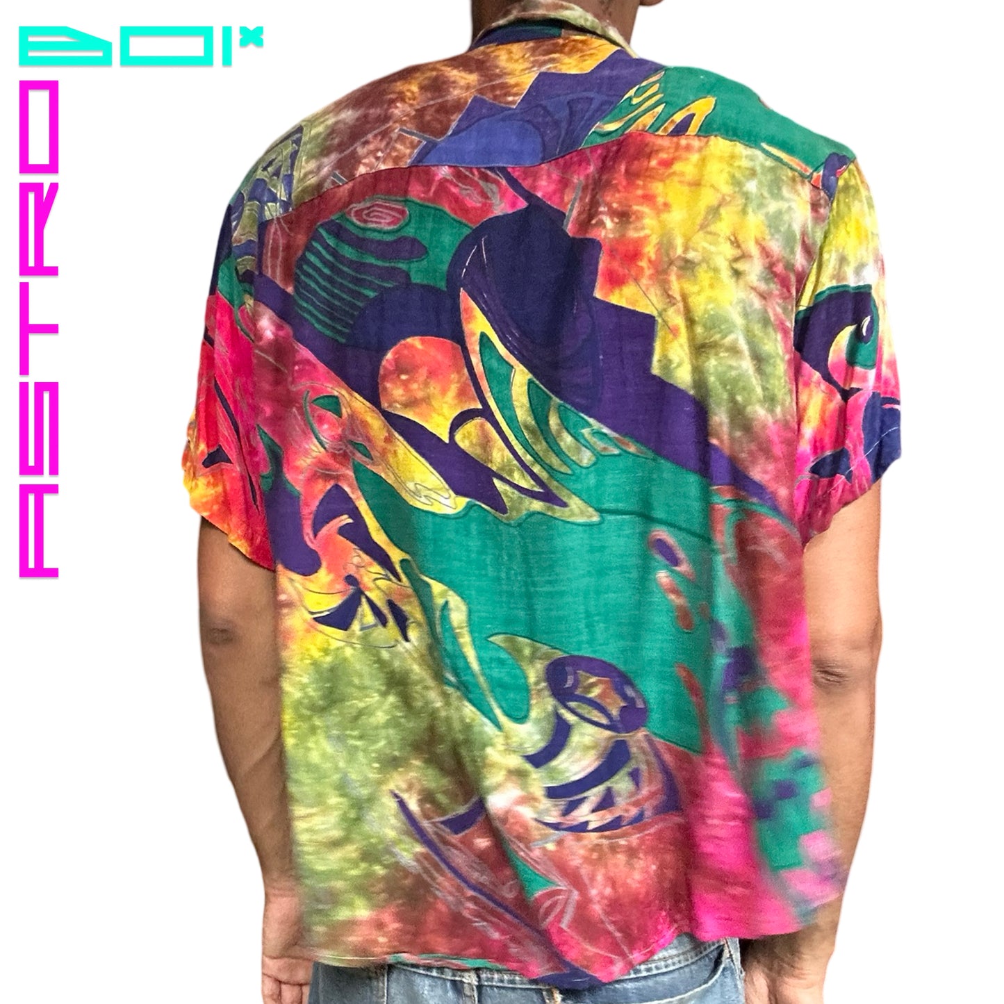 VINTAGE 90s TECHNICOLOR SEQUIN SHIRT