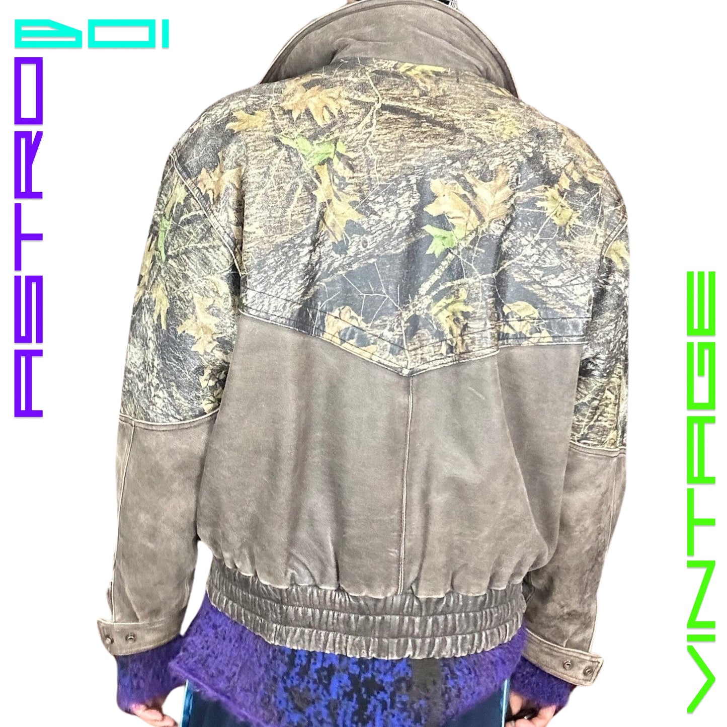 WEBER REAL TREE BOMBER BOMBER JACKET_ BROWN_ XL