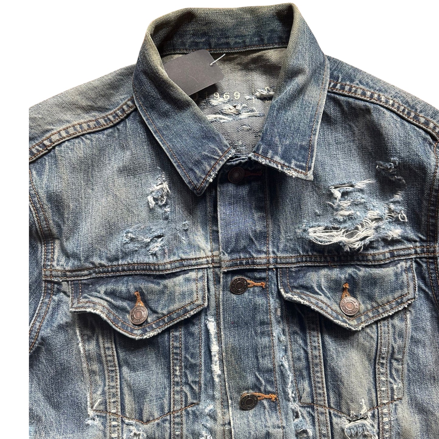 ASTROBOI* GAP DISTRESSED DENIM JACKET _ SMALL