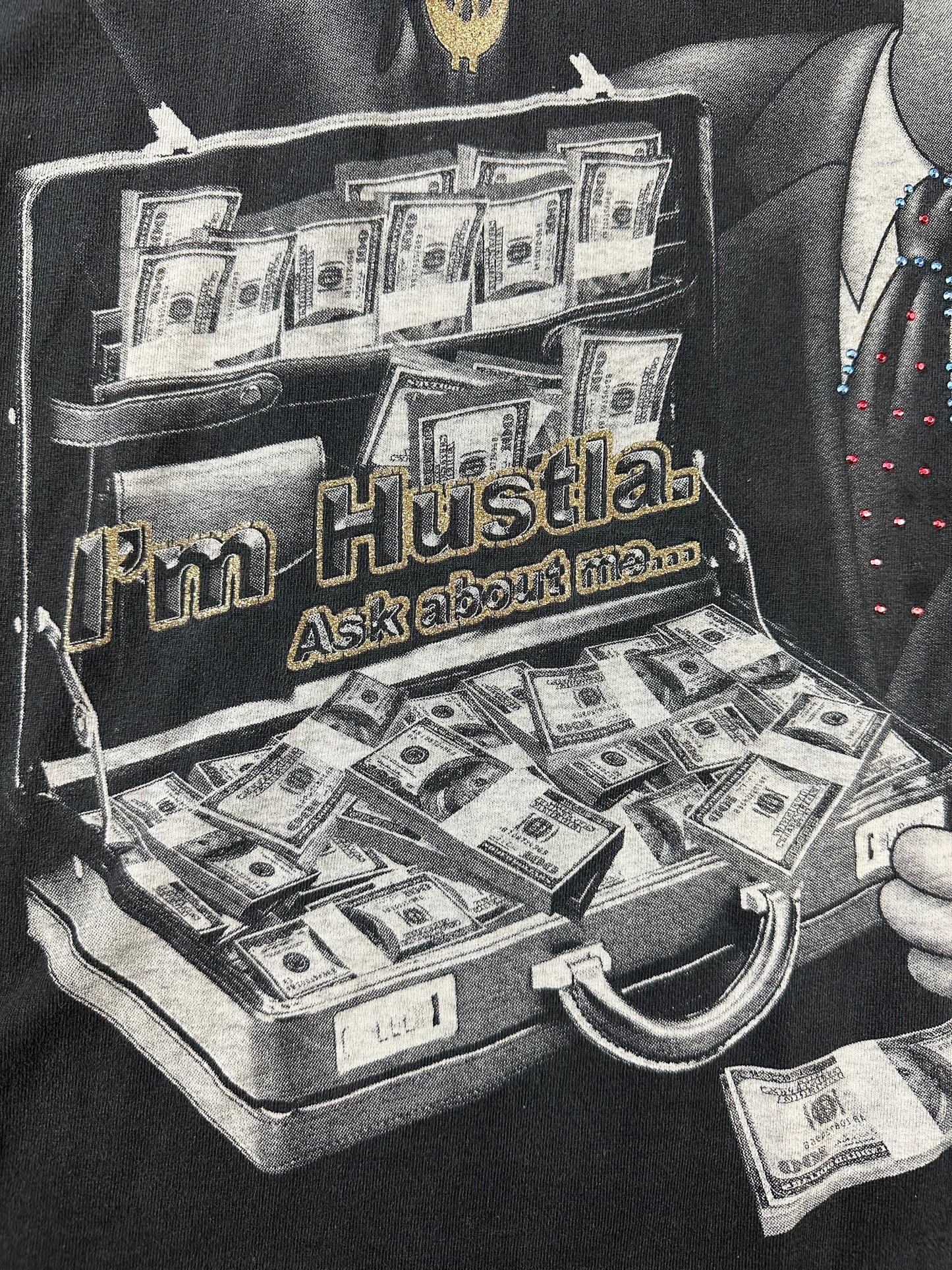 HOMER SIMPSON "I'M A HUSTLA ASK ABOUT ME" OVERSIZED T-SHIRT