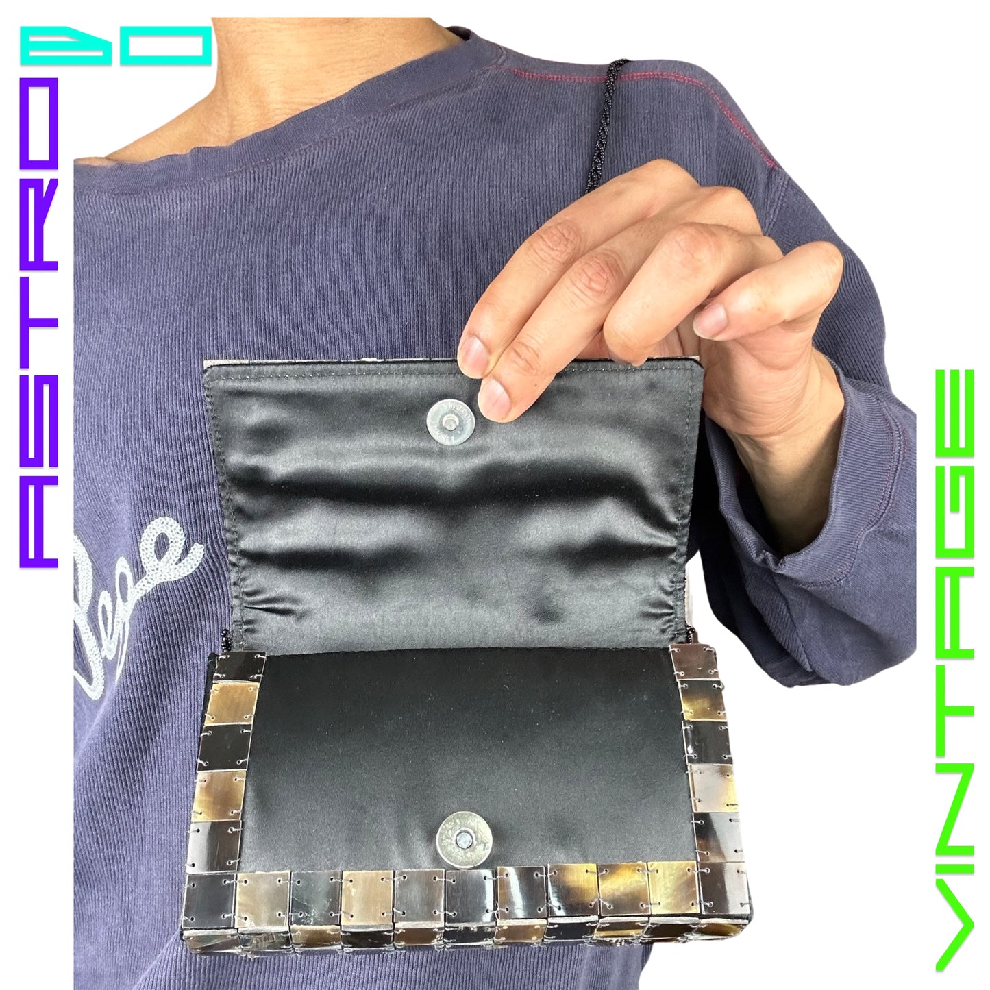 BROWN TORTOISE SHELL SHOULDER BAG