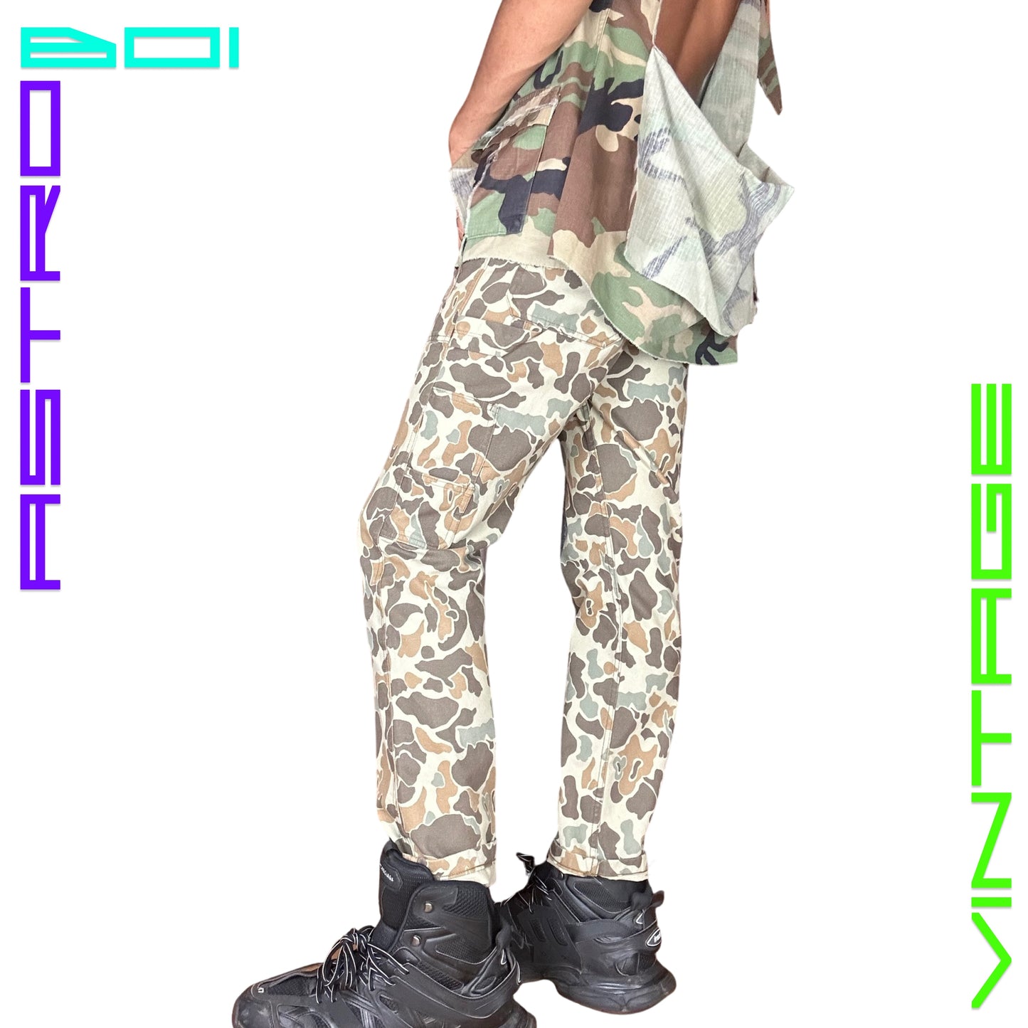 WALLACE & BARNES DUCK CAMOUFLAGE UTILITY PANTS _ 31x32