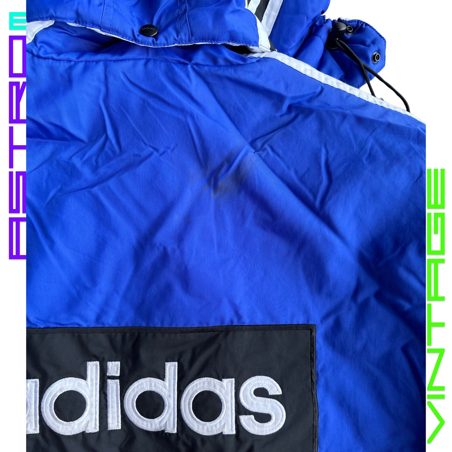 ADIDAS PUFFER DUFFLE COAT _ BLUE _ XXL