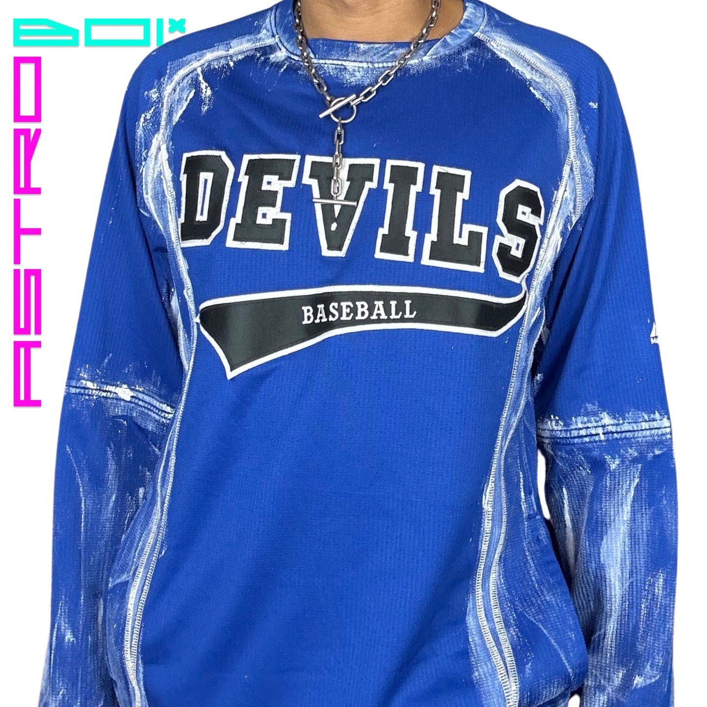 ASTROBOI* PAINTED DEVILS BASEBALL T-SHIRT _ LARGE