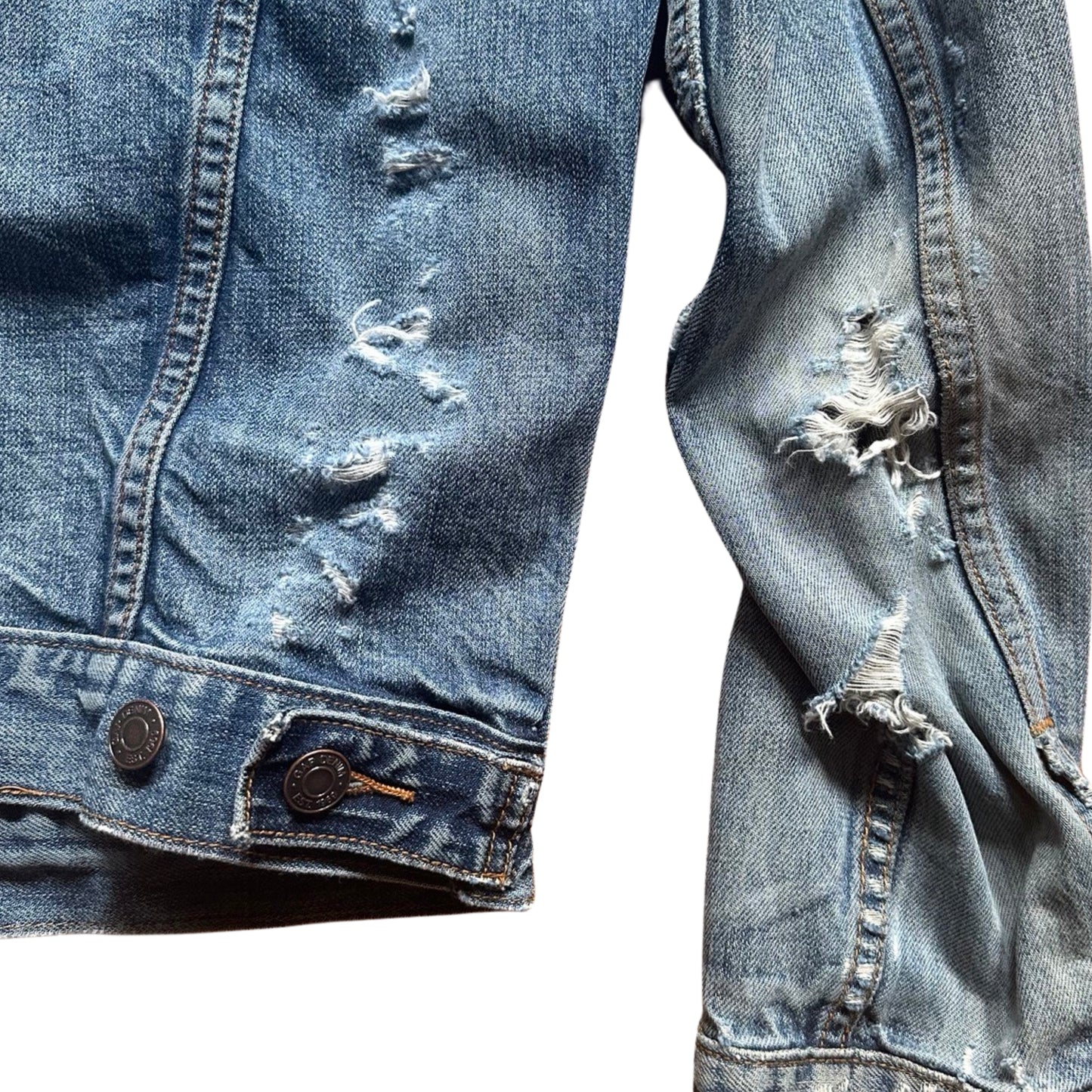 ASTROBOI* GAP DISTRESSED DENIM JACKET _ SMALL
