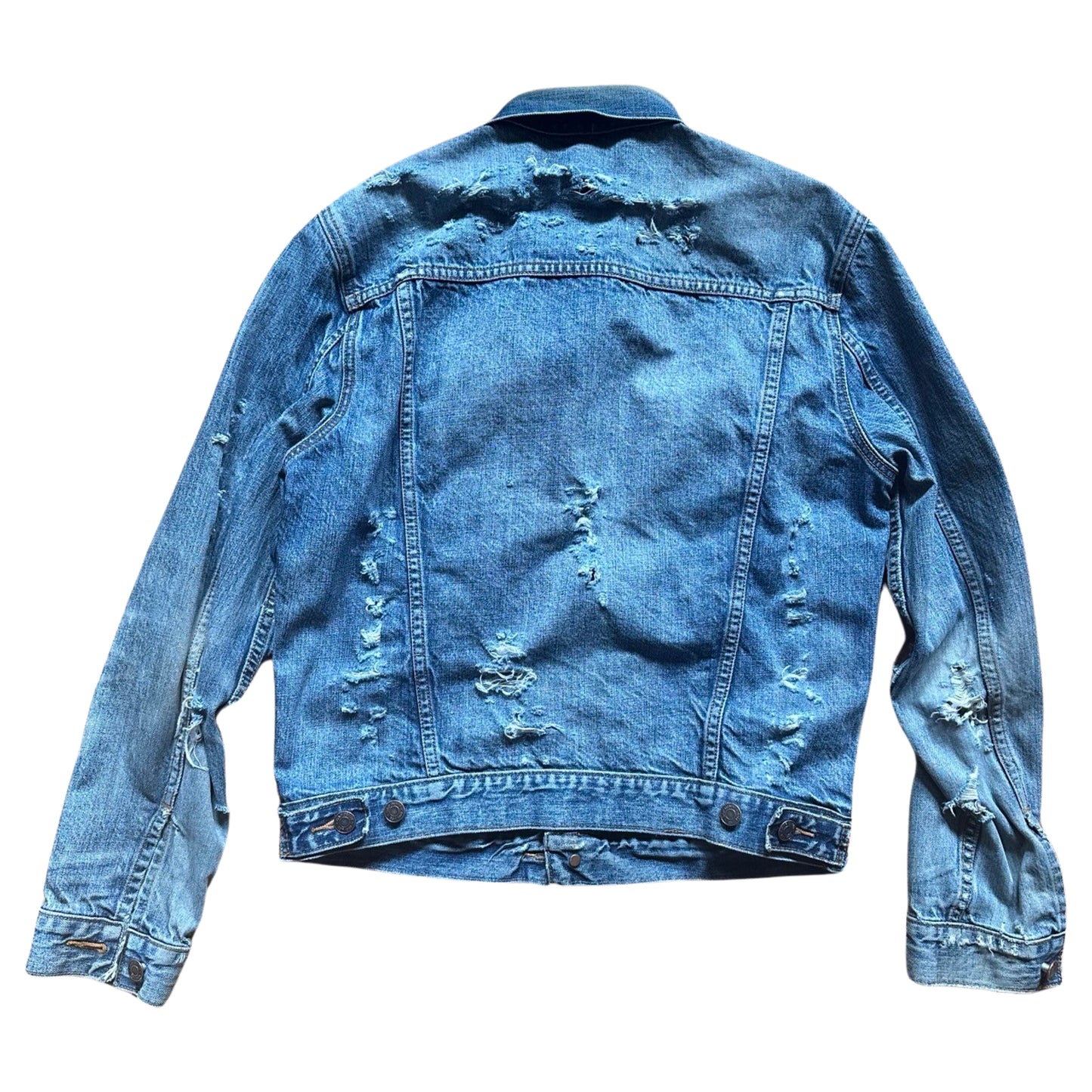 ASTROBOI* GAP DISTRESSED DENIM JACKET _ SMALL