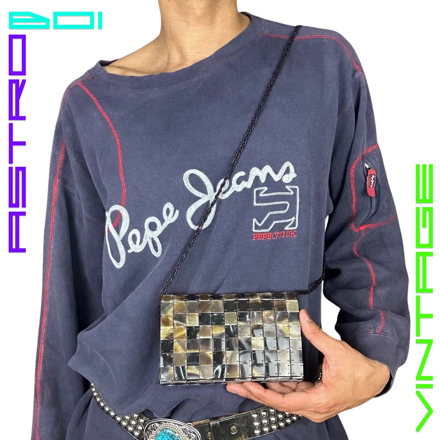 BROWN TORTOISE SHELL SHOULDER BAG
