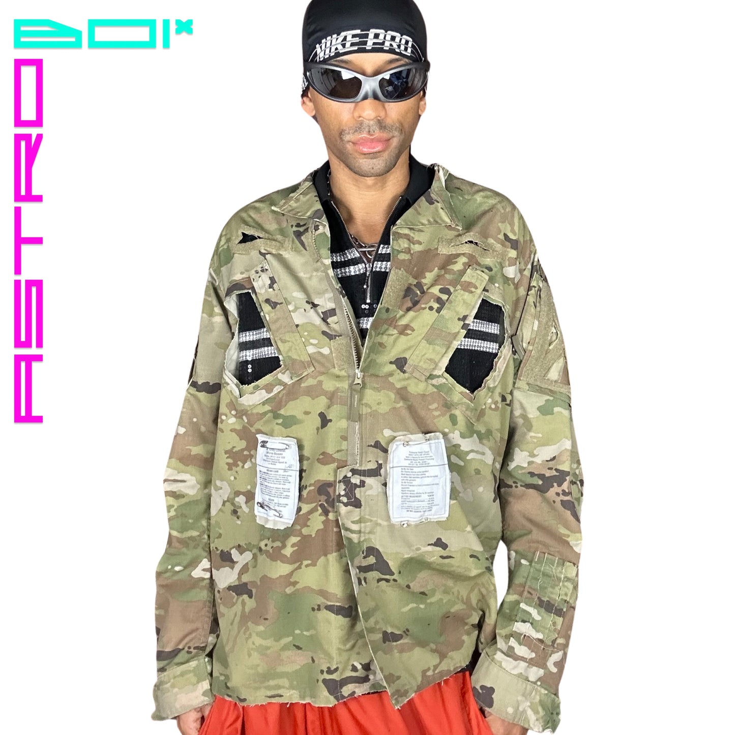 ASTROBOI* DECONSTRUCTED CAMOUFLAGE JACKET_ DESERT CAMOUFLAGE