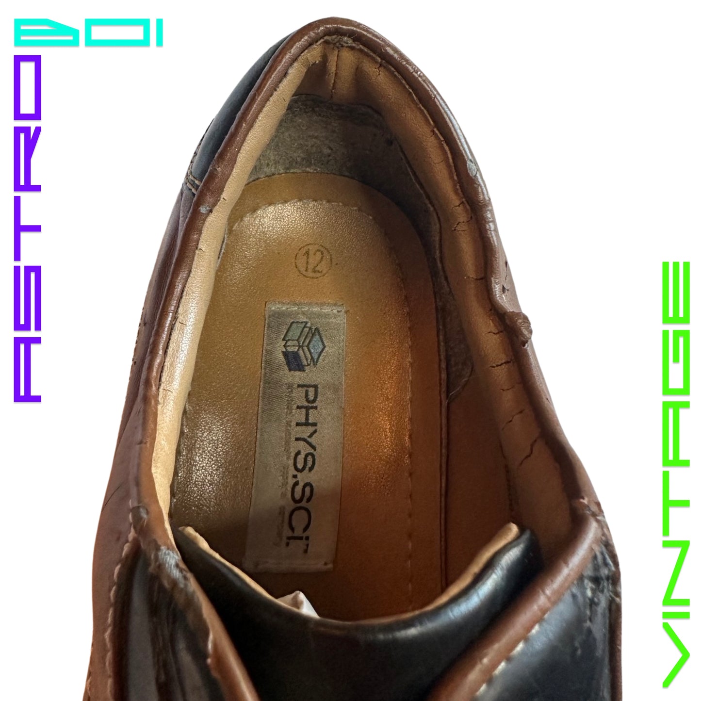 VINTAGE PHYS.SCI FAUX LEATHER CHUNKY BOWLING SHOES