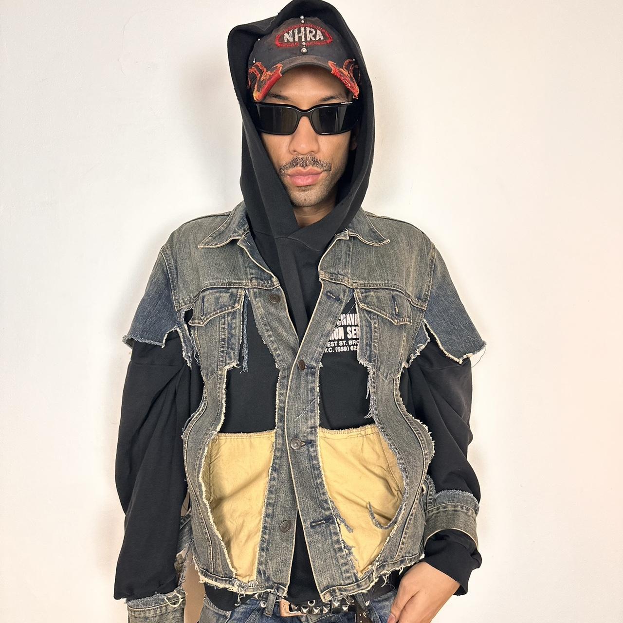 ASTROBOI* DECONSTRUCTED SAMURAI DENIM JACKET _ XL