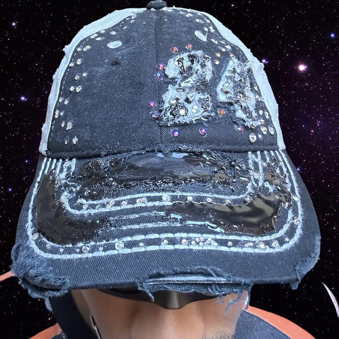 ASTROBOI* "24" Black Resin Racing Rhinestone Cap