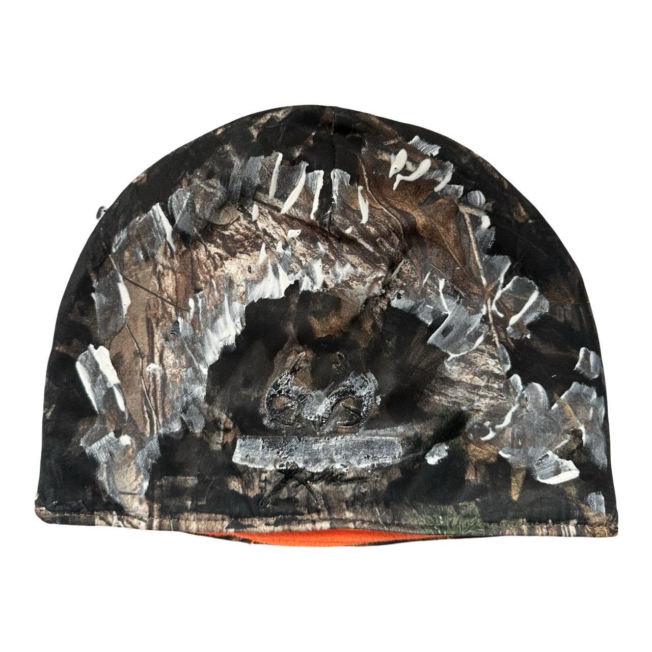 Mossy Oak 'Night Woods' Camouflage Poly Beanie - flat front