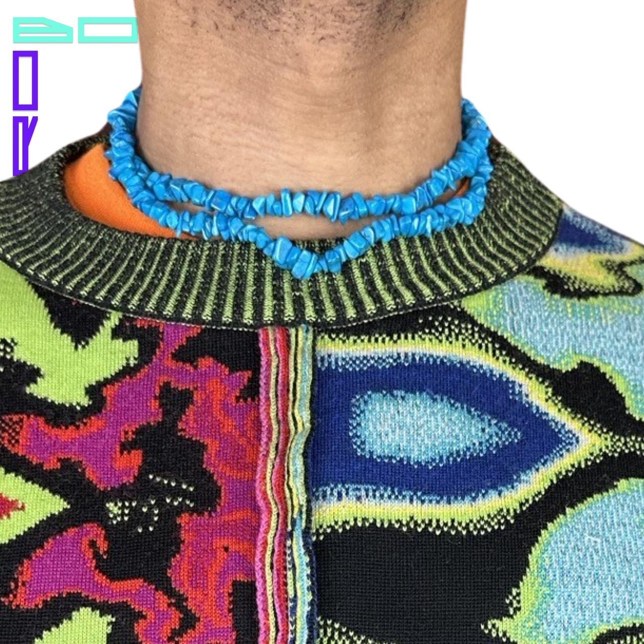 TURQUOISE ROCK NECKLACE