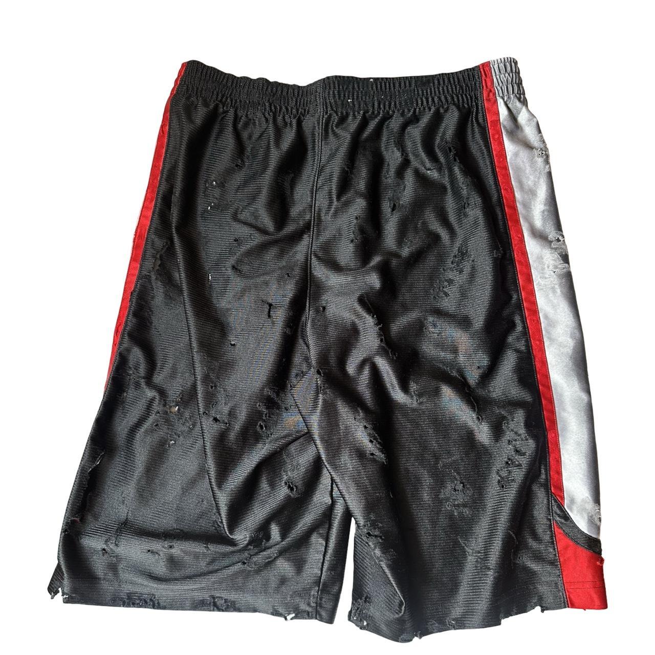 Nike Black Distressed Basketball Shorts - back