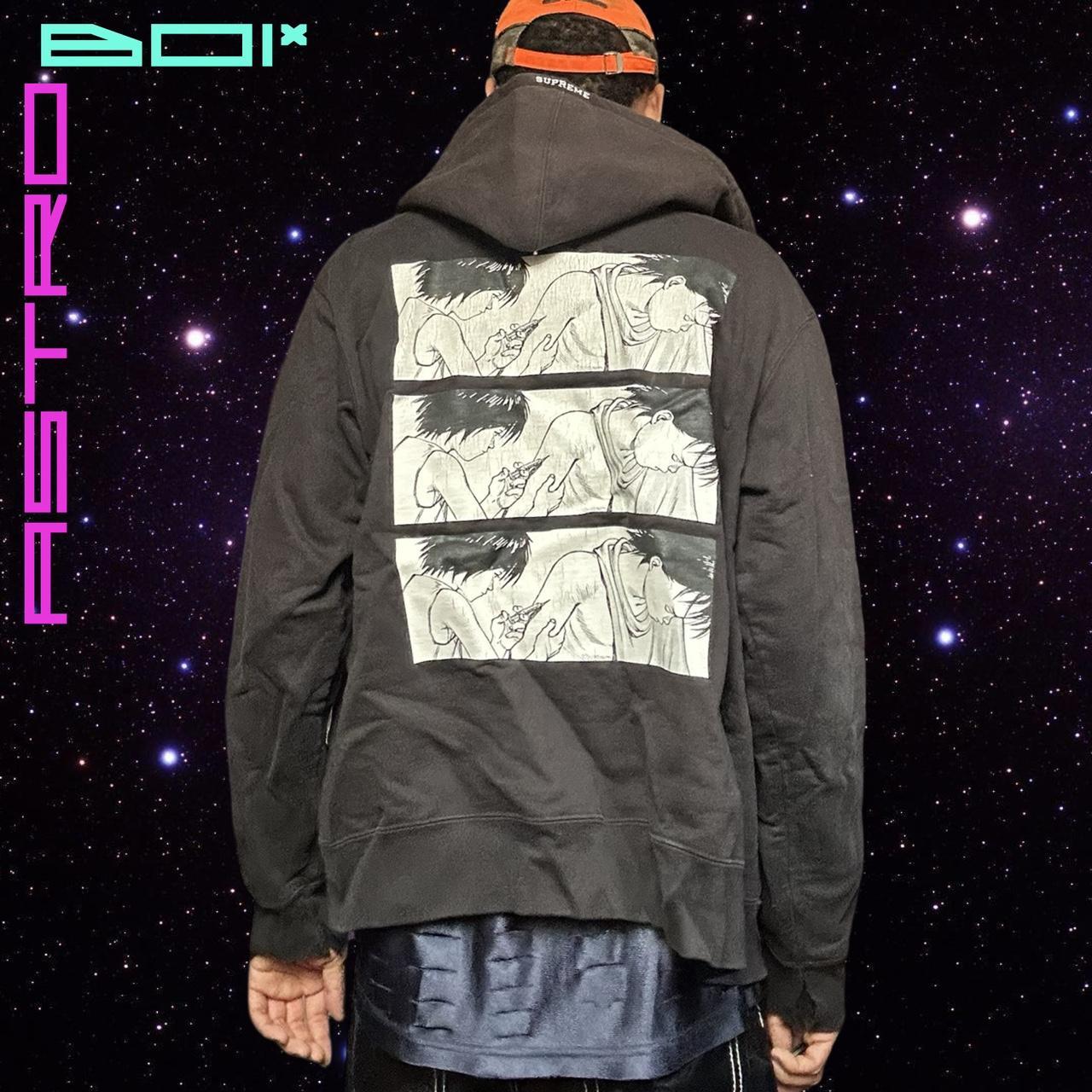 Supreme x Akira Black Oversized Anime Sweatshirt