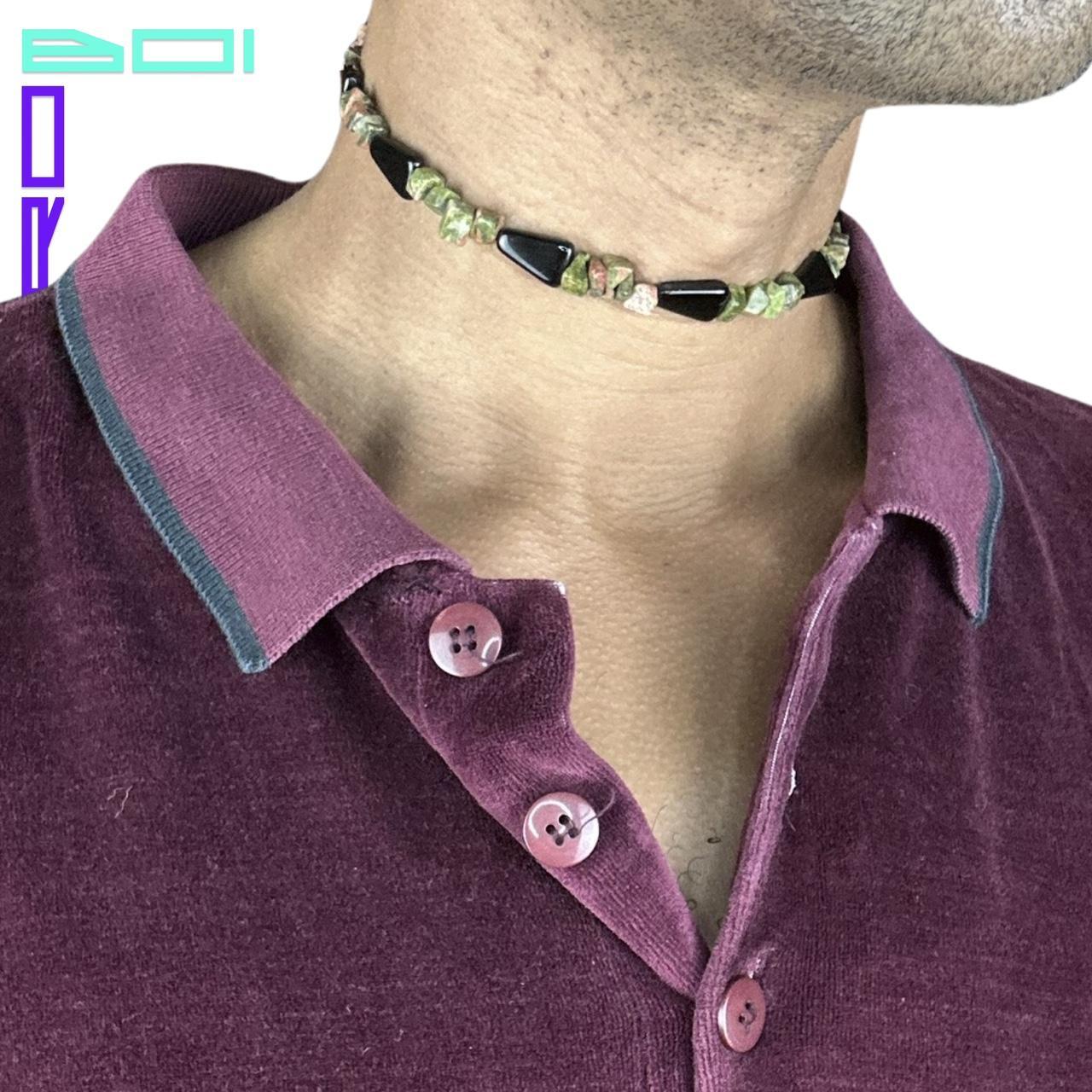 ALGAE ROCK BEADED CHOKER