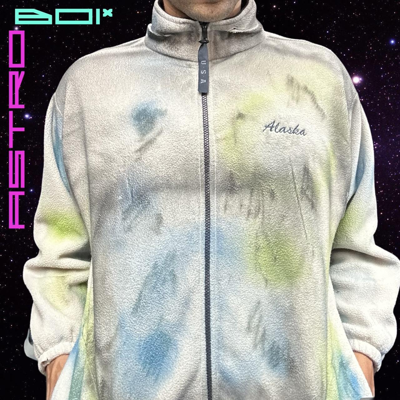 'Alaska' Fleece Airbrushed Zip Up Jacket
