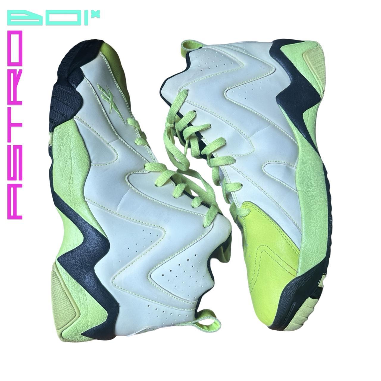 REEBOK KAMIKAZE II MID 'GLOW' NEON GREEN SNEAKER _ SIZE 13