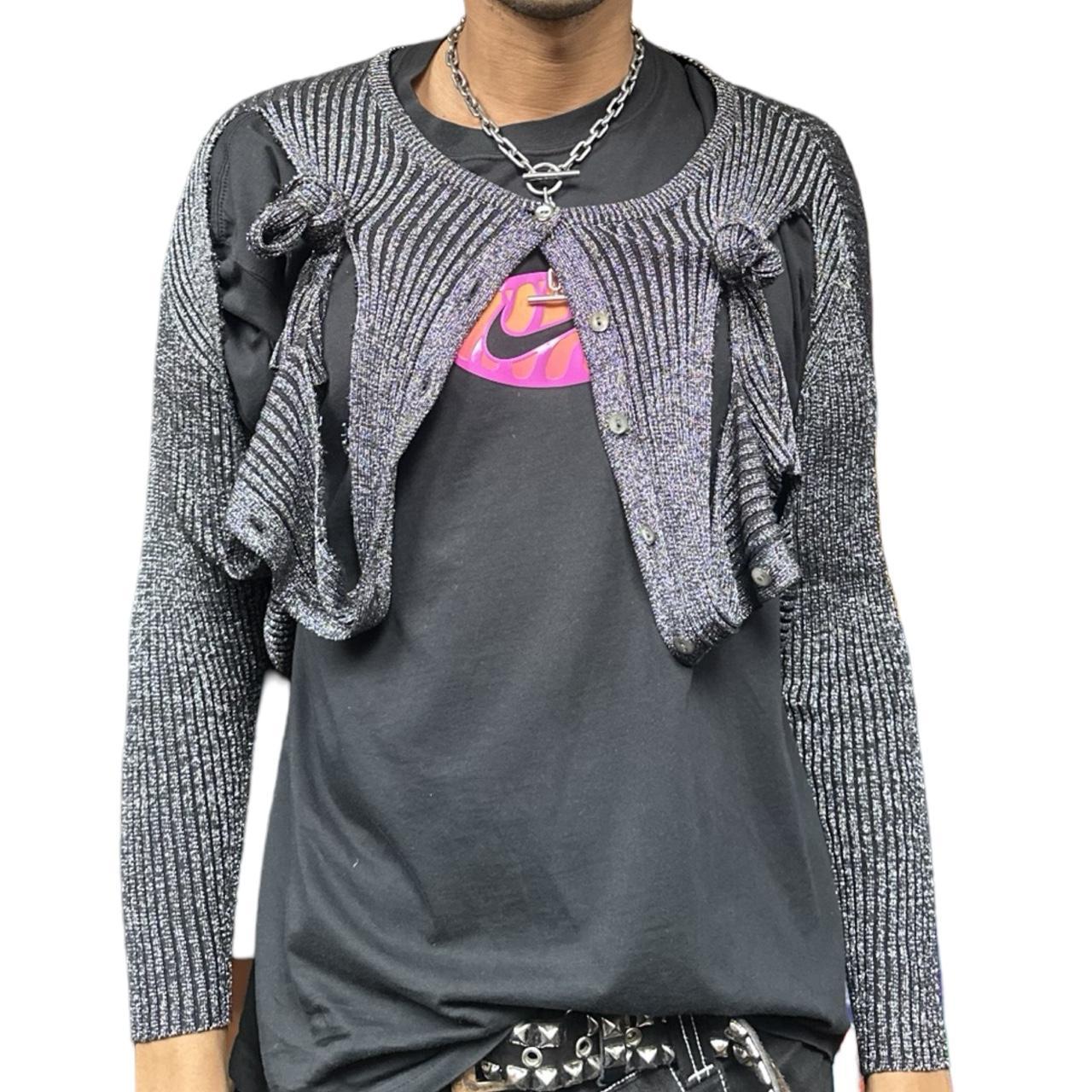 Silver Knotted Modular Cardigan