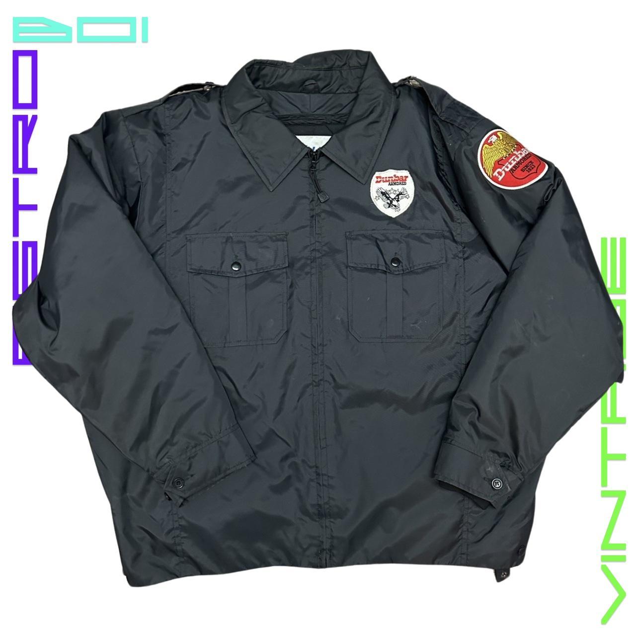 DUNBAR SECURITY NYLON JACKET_ BLACK