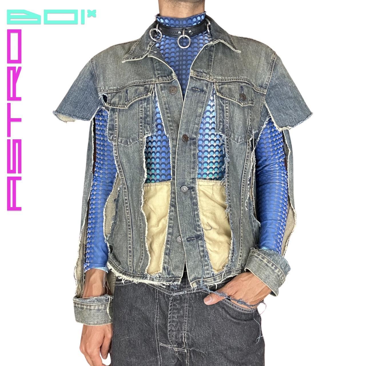 ASTROBOI* DECONSTRUCTED SAMURAI DENIM JACKET _ XL
