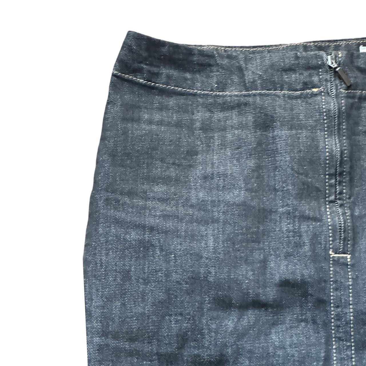 ZARA Indigo Midi Jean Skirt - Womens Small