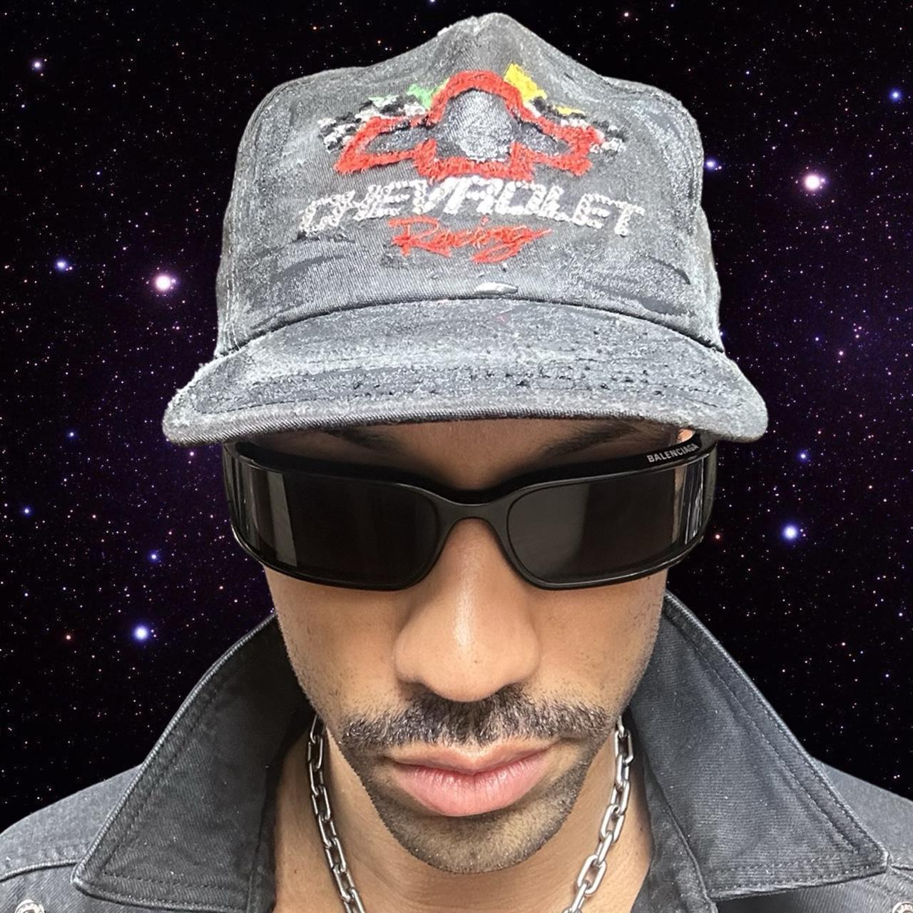 ASTROBOI* x Chevrolet Rhinestone Black Racing Cap - overview