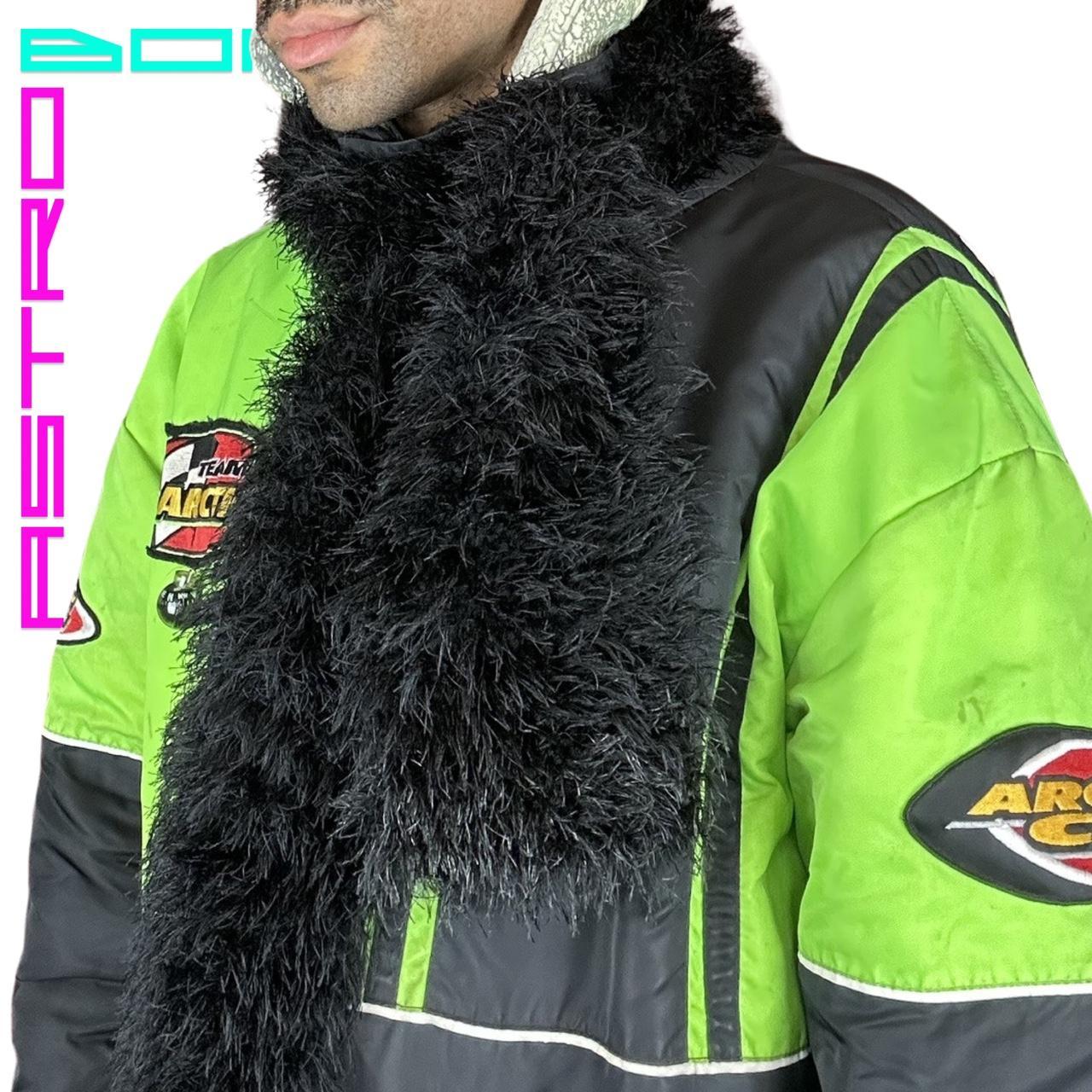 BLACK FUZZY BOA
