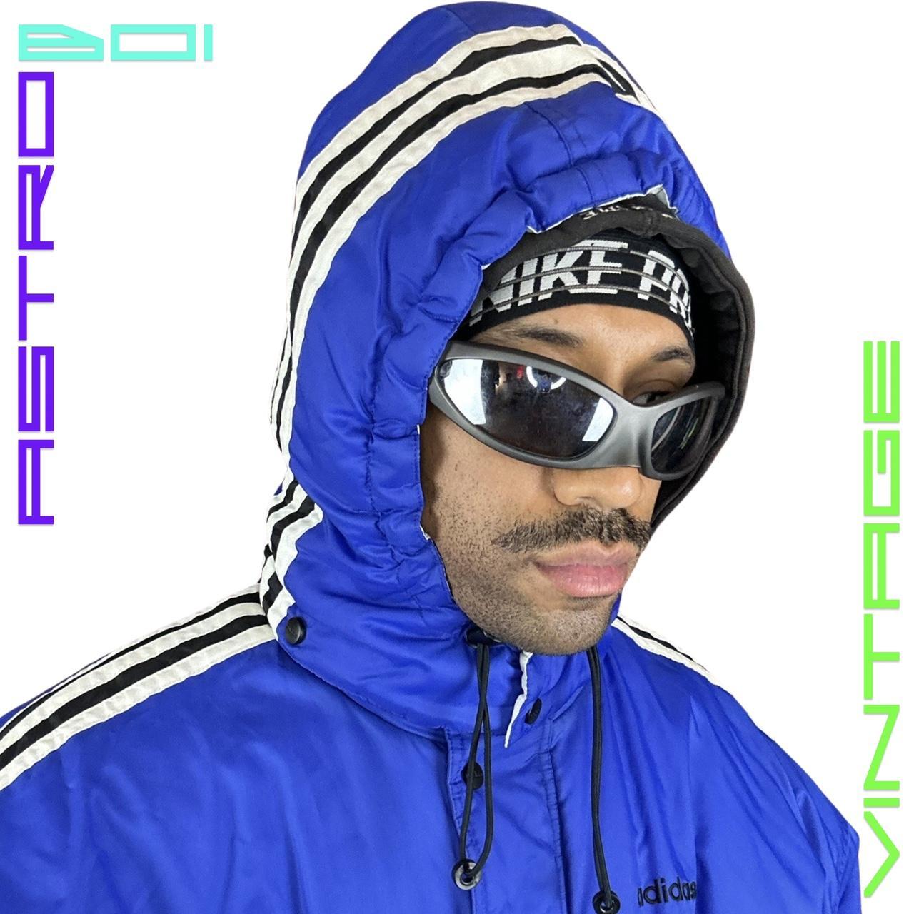 ADIDAS PUFFER DUFFLE COAT _ BLUE _ XXL