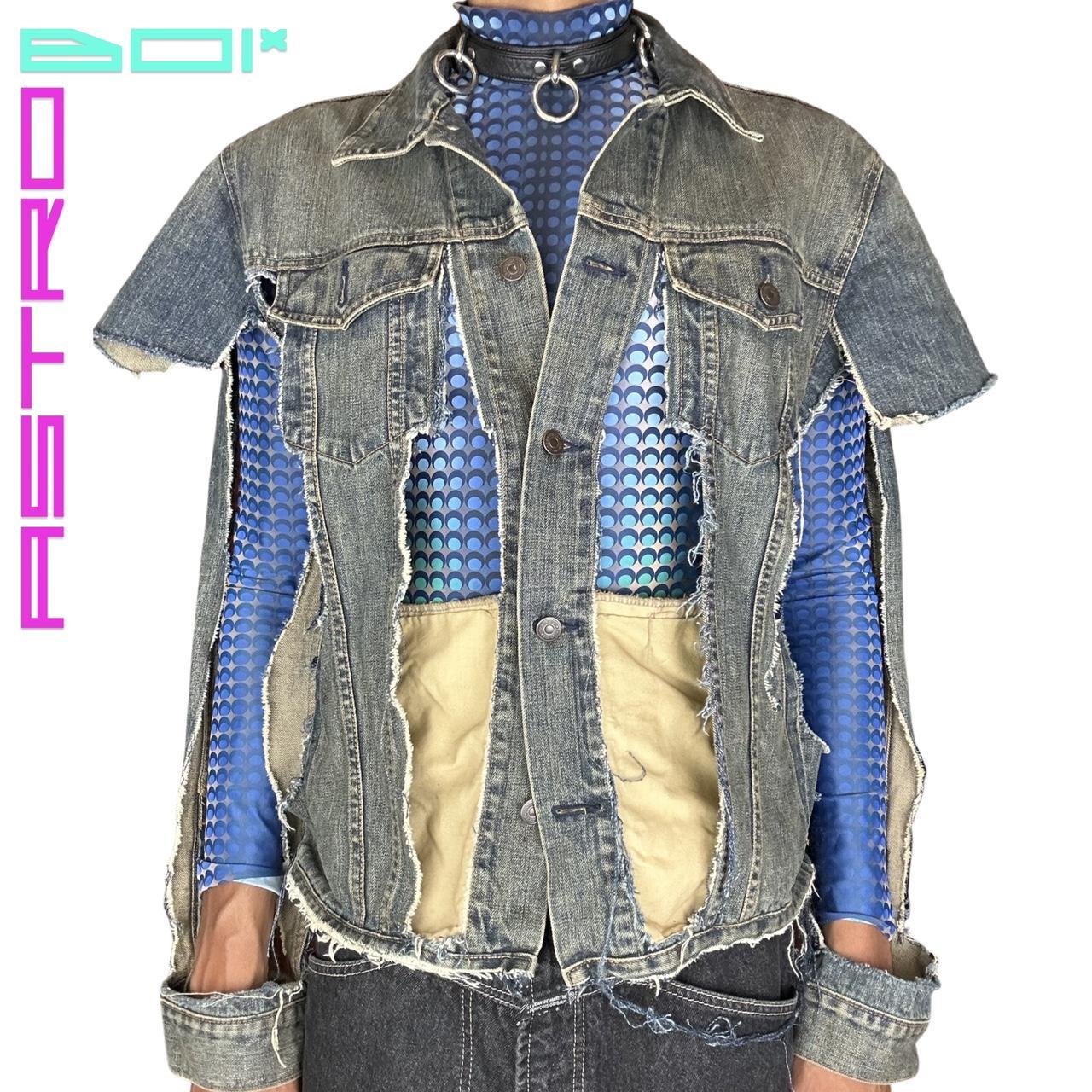 ASTROBOI* DECONSTRUCTED SAMURAI DENIM JACKET _ XL