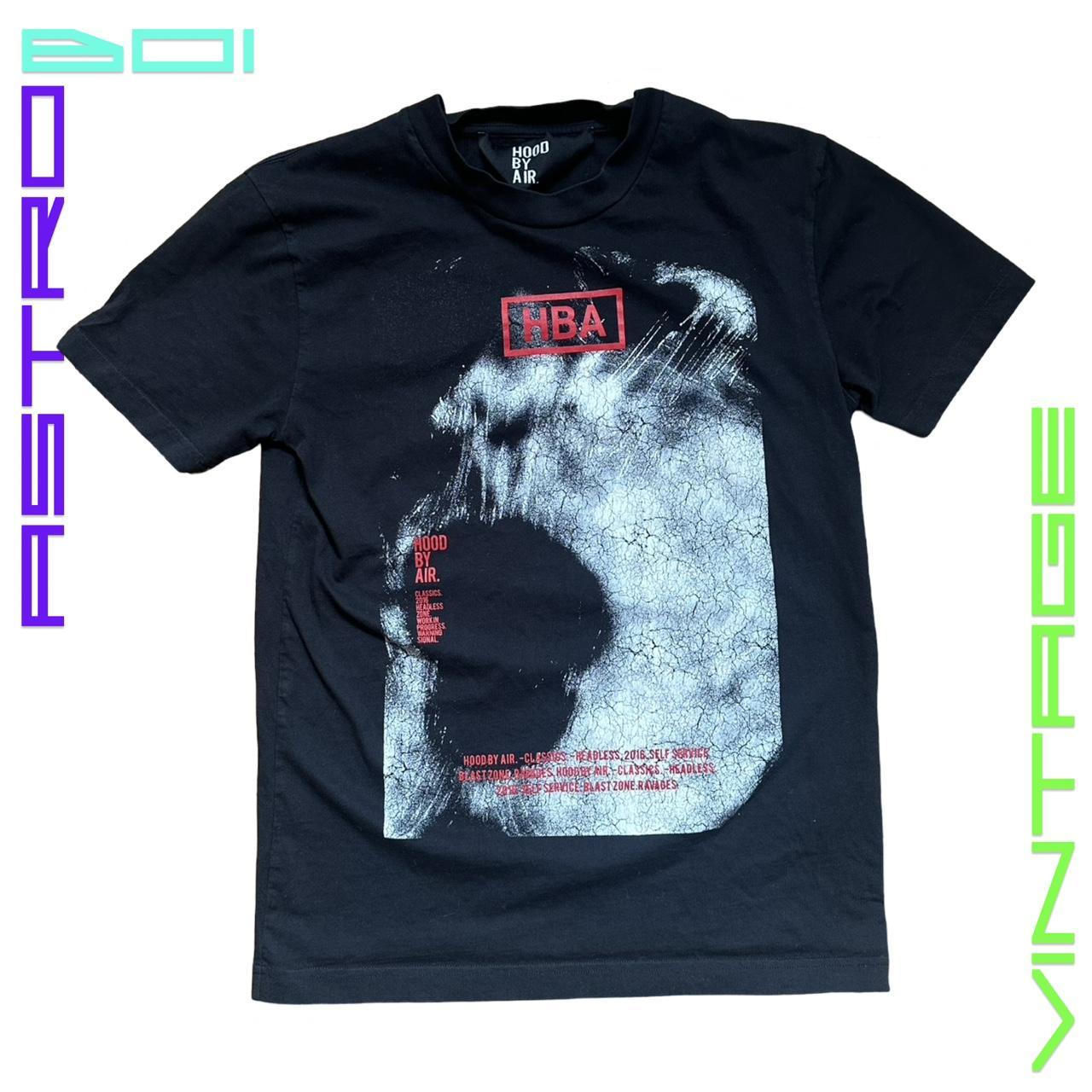 Vintage Hood By Air Black Graphic T-Shirt - Small