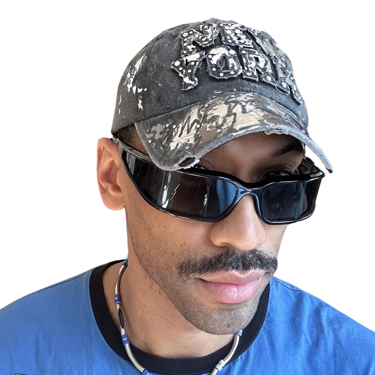 ASTROBOI* CHROME 'NEW YORK' DISTRESSED BASEBALL CAP