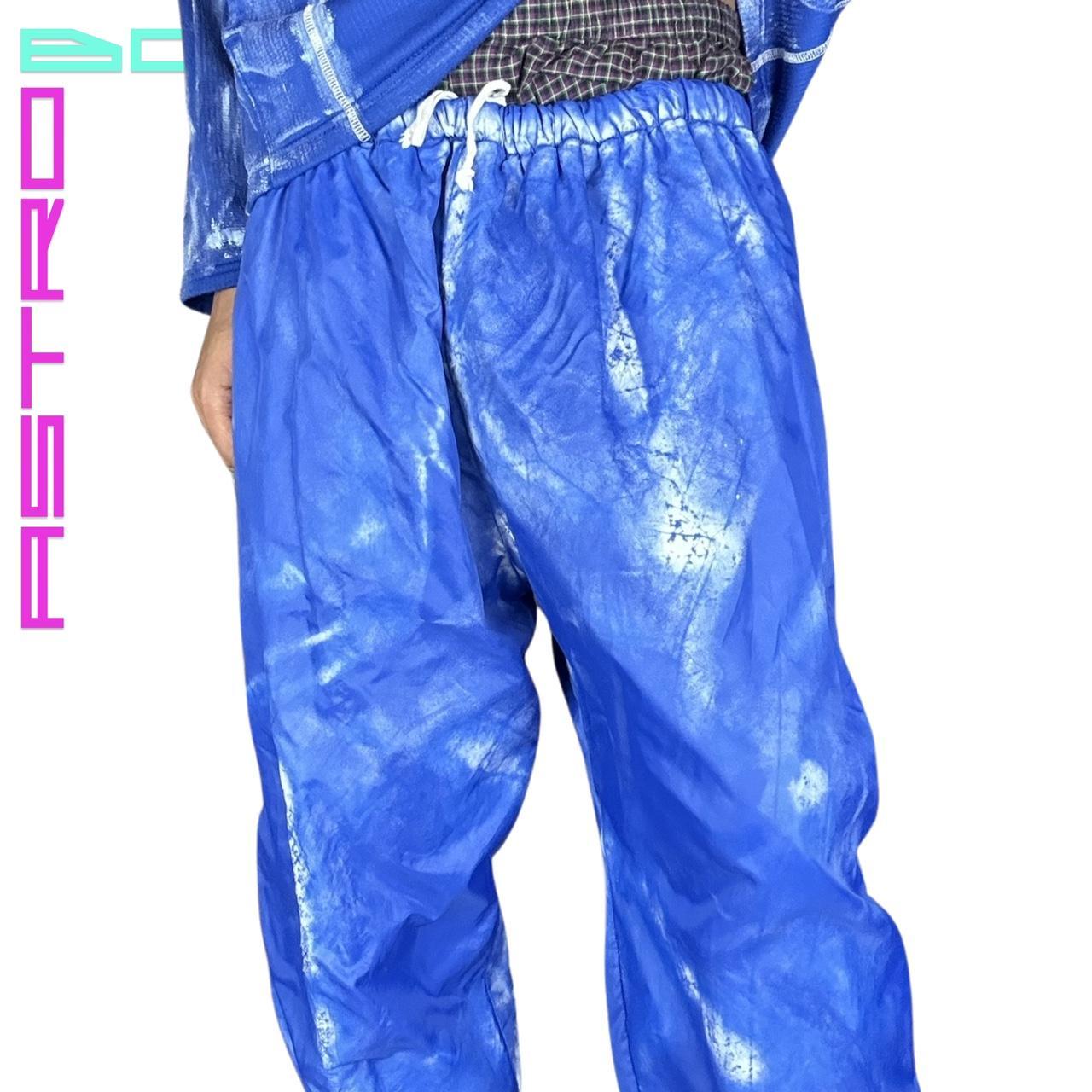 ASTROBOI* CLOUDY SKY BLUE NYLON SWEATPANTS_ XL