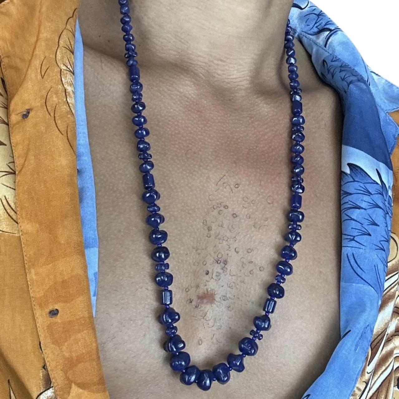 NEPTUNE BLUE BEADED NECKLACE