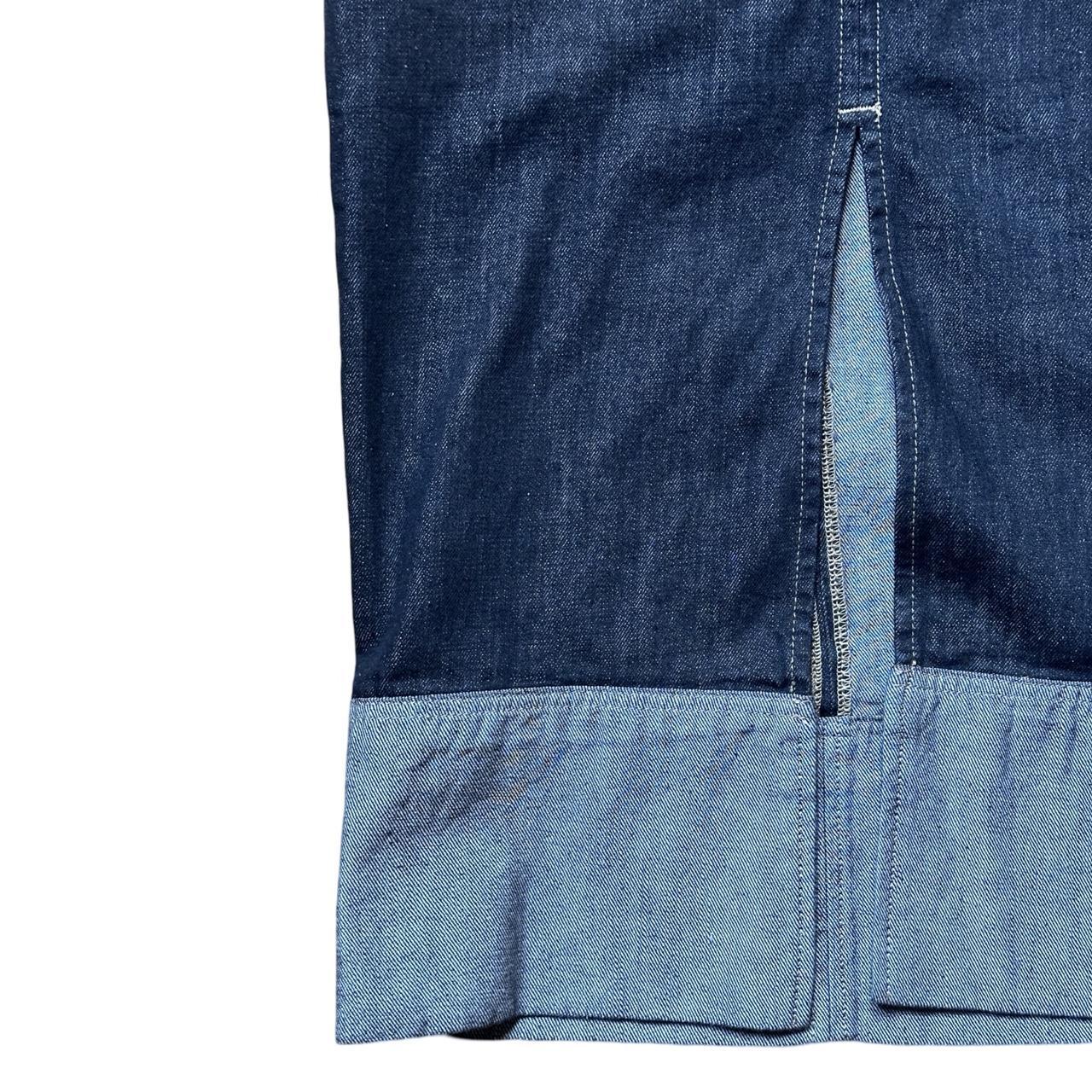 ZARA Indigo Midi Jean Skirt - Womens Small