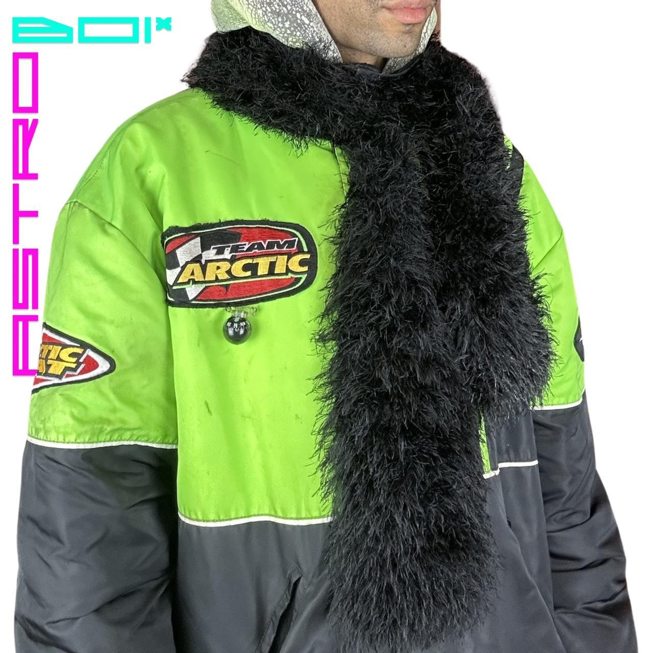 BLACK FUZZY BOA