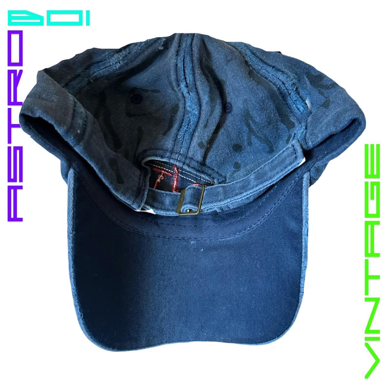 ASTROBOI* 'Lights of Paris' Blue Rhinestone Baseball Graffiti Hat