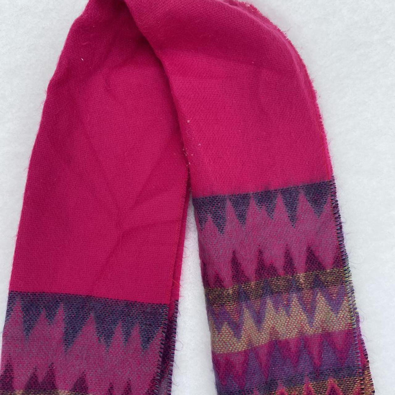PINK AND PURPLE ZIG ZAG PASHMINA SCARF